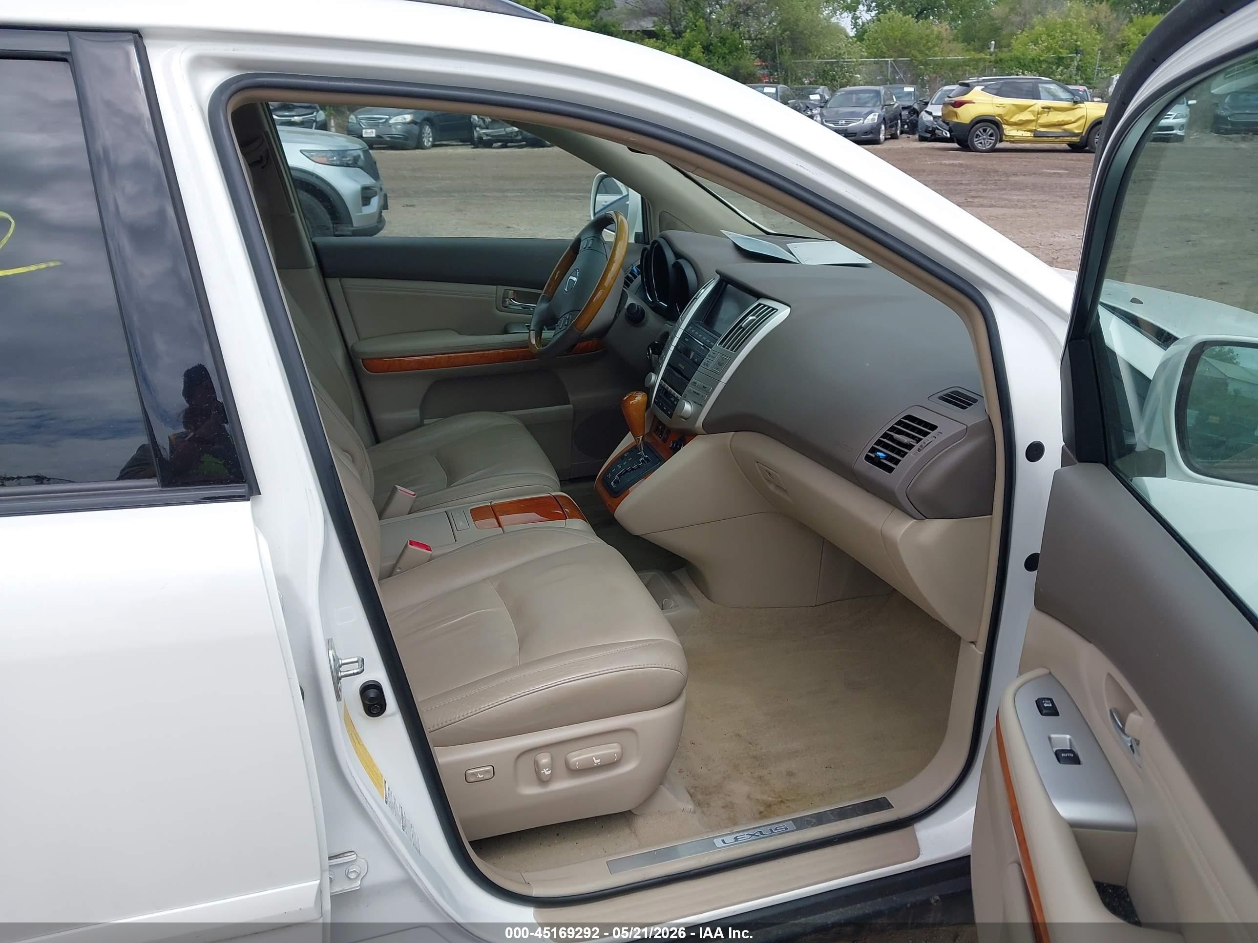 2009 Lexus Rx 350 White vin: 2T2HK31U19C124101