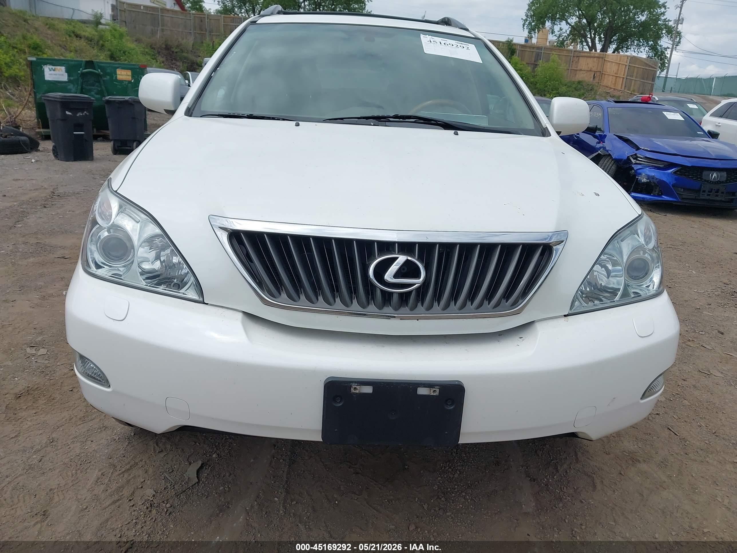 2009 Lexus Rx 350 White vin: 2T2HK31U19C124101