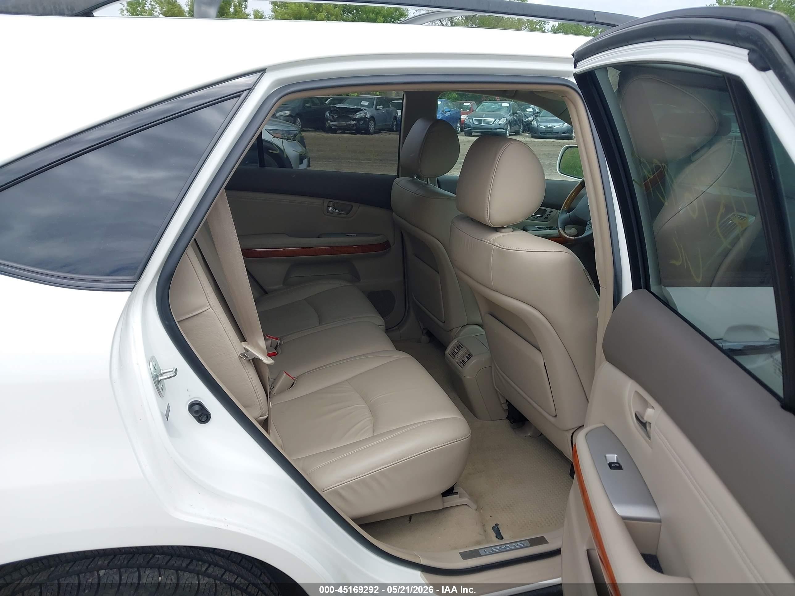 2009 Lexus Rx 350 White vin: 2T2HK31U19C124101