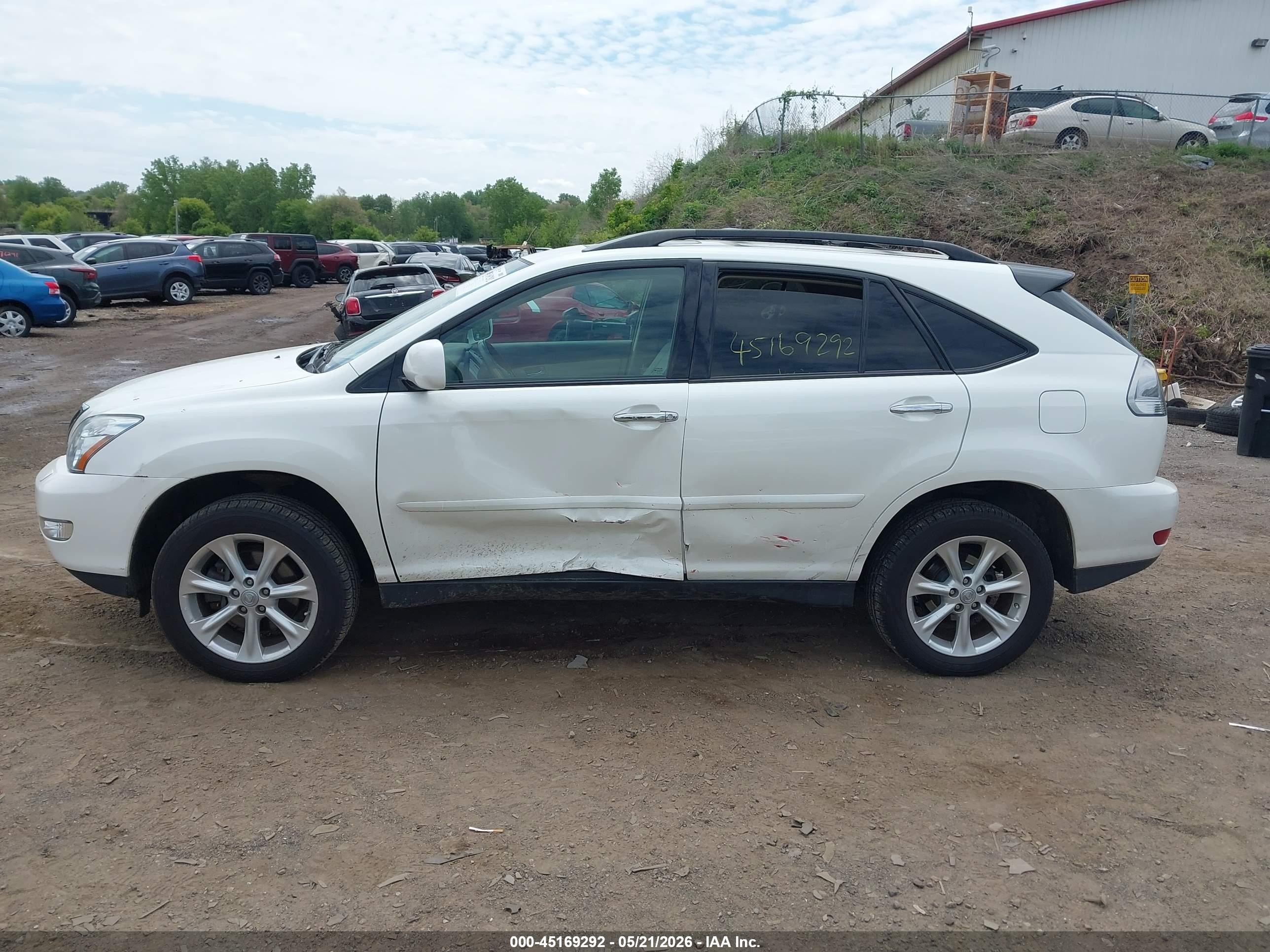 2009 Lexus Rx 350 White vin: 2T2HK31U19C124101