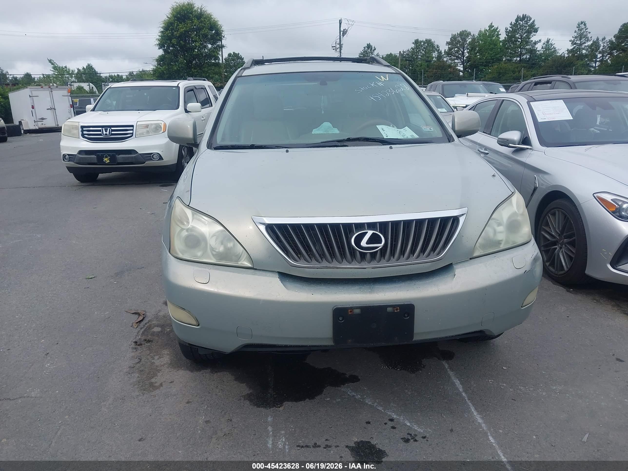 2009 Lexus Rx 350   Light Blue vin: 2T2HK31U19C133669