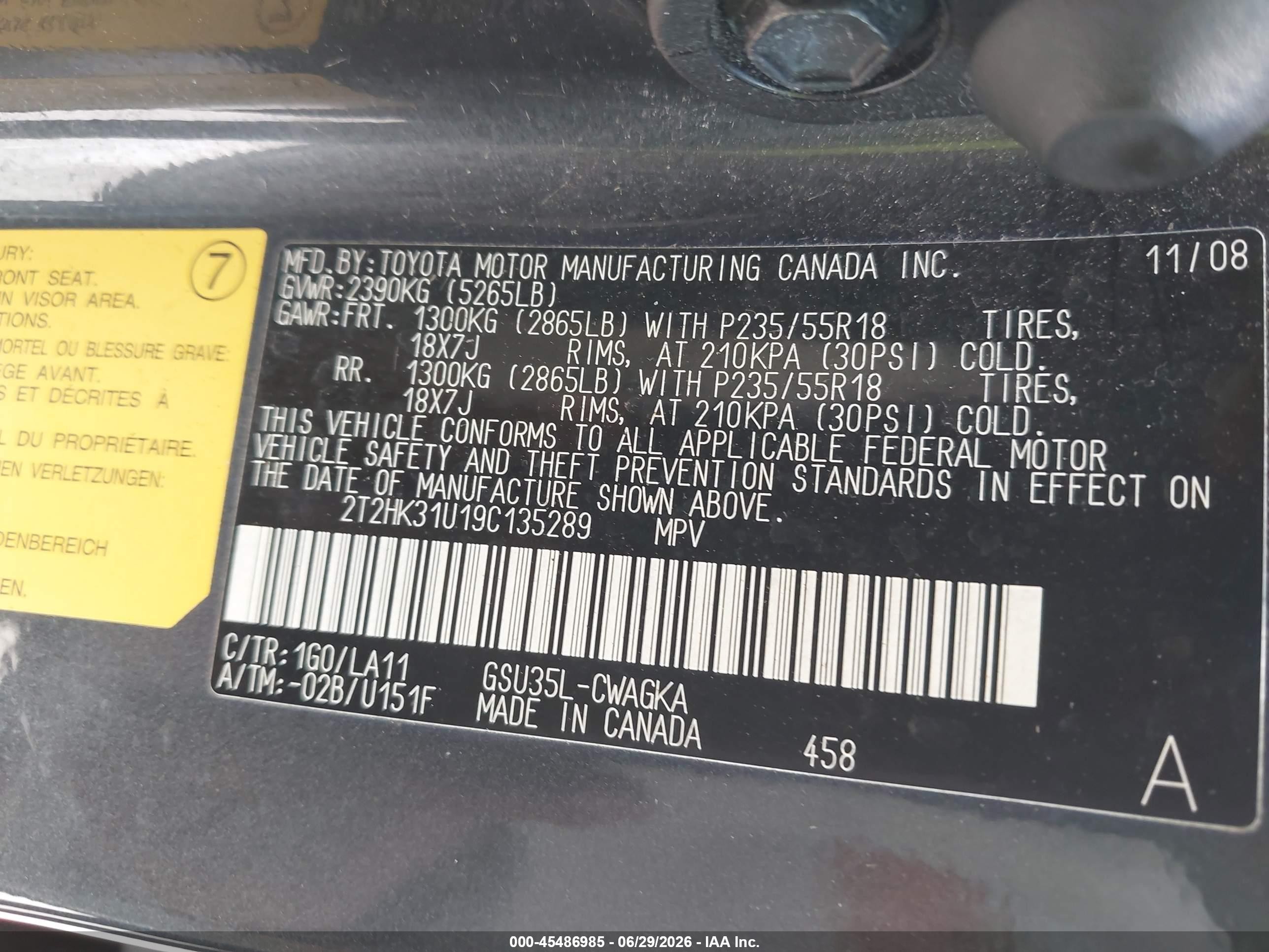2009 Lexus Rx 350   Gray vin: 2T2HK31U19C135289