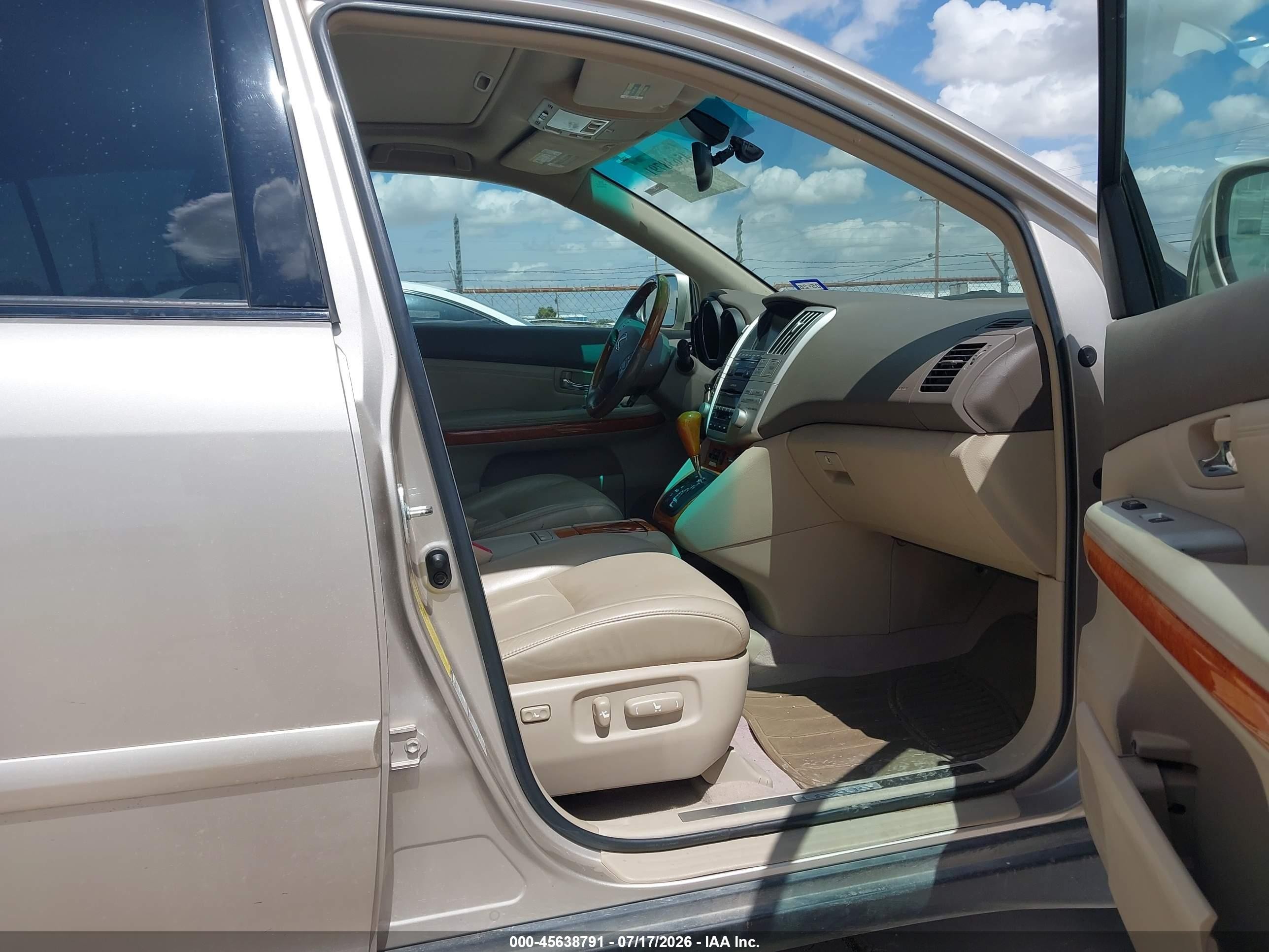 2007 Lexus Rx 350 Желто-коричневый vin: 2T2HK31U27C005521