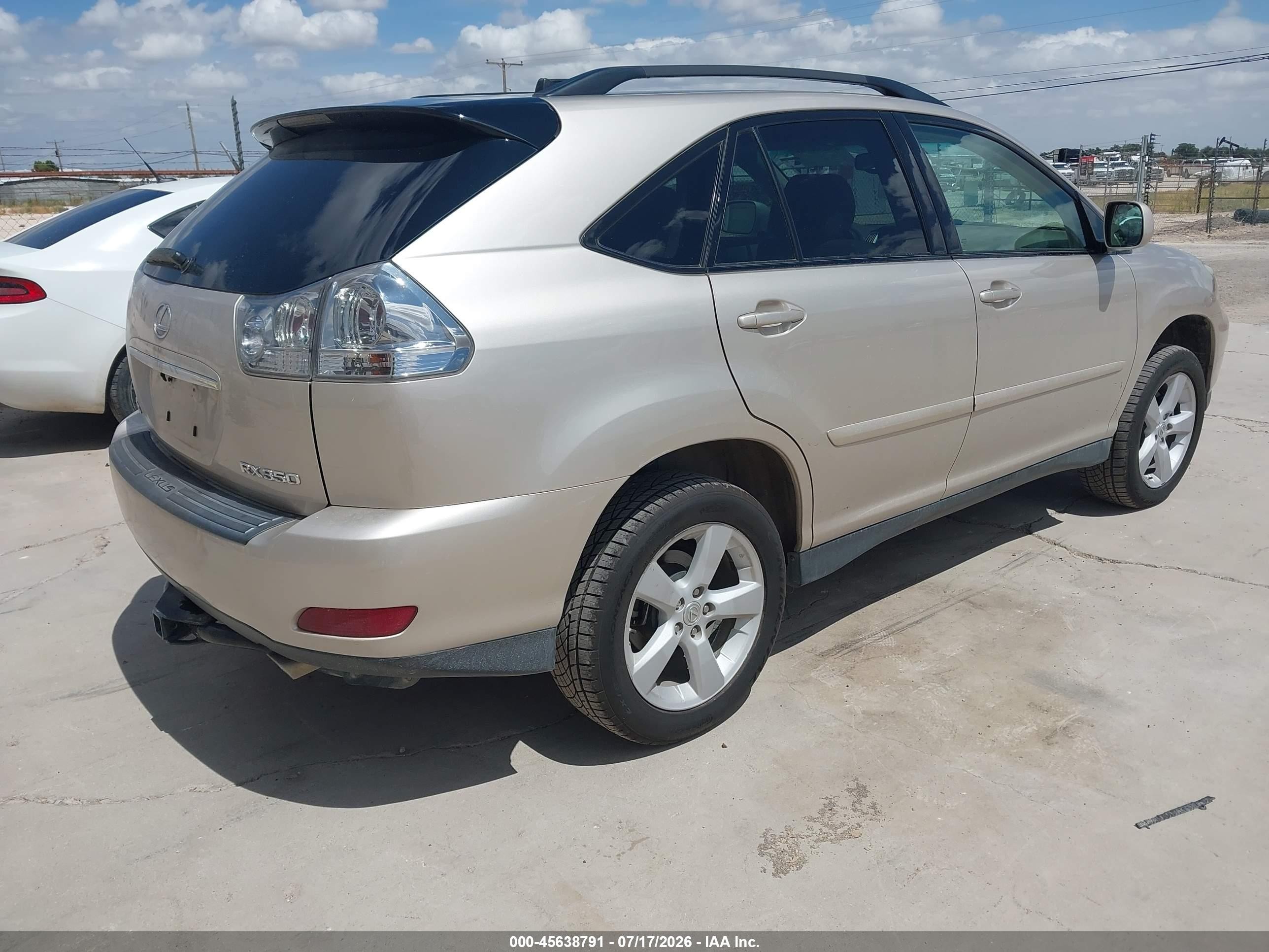 2007 Lexus Rx 350 Желто-коричневый vin: 2T2HK31U27C005521