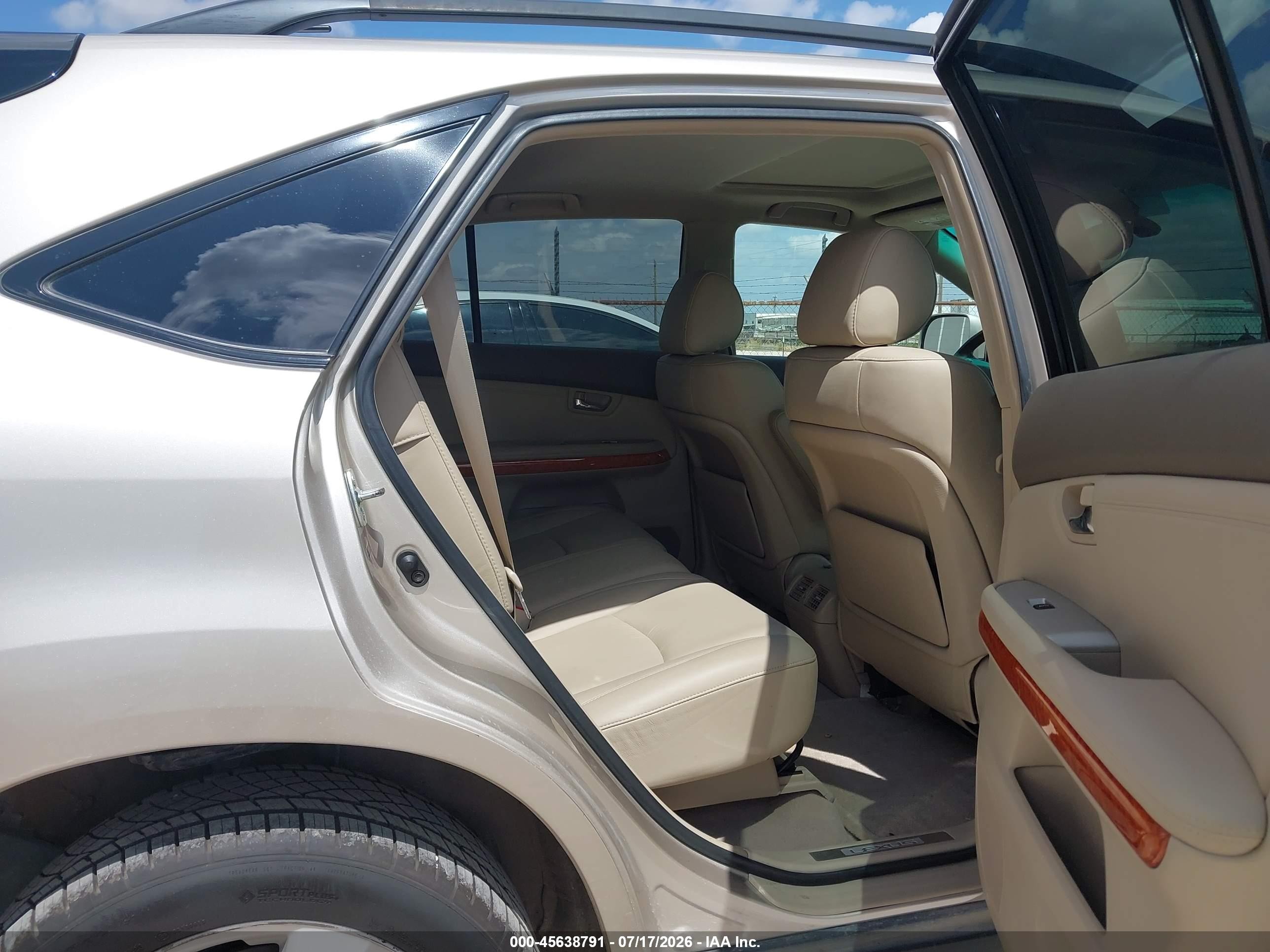 2007 Lexus Rx 350 Желто-коричневый vin: 2T2HK31U27C005521