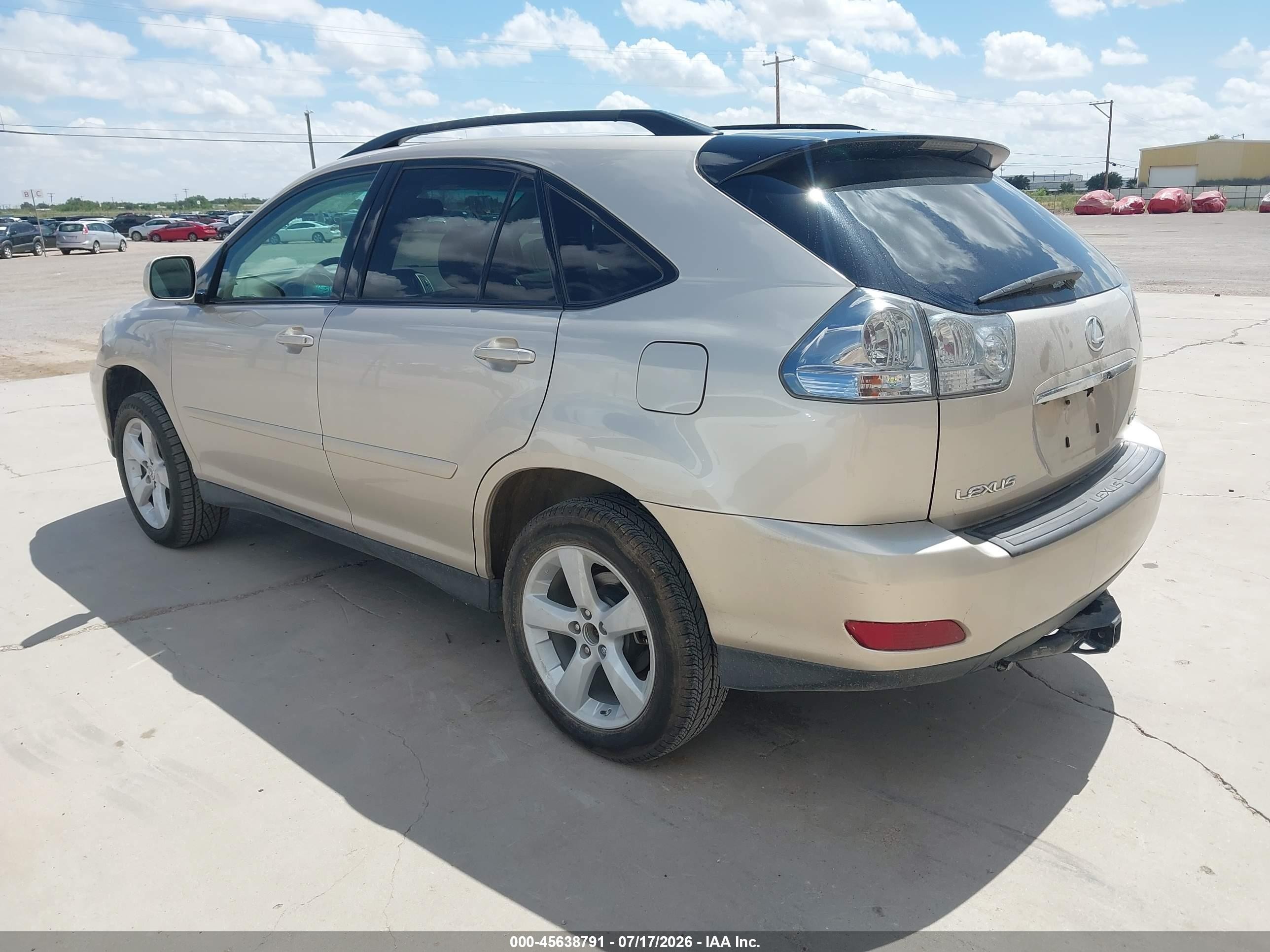 2007 Lexus Rx 350 Желто-коричневый vin: 2T2HK31U27C005521