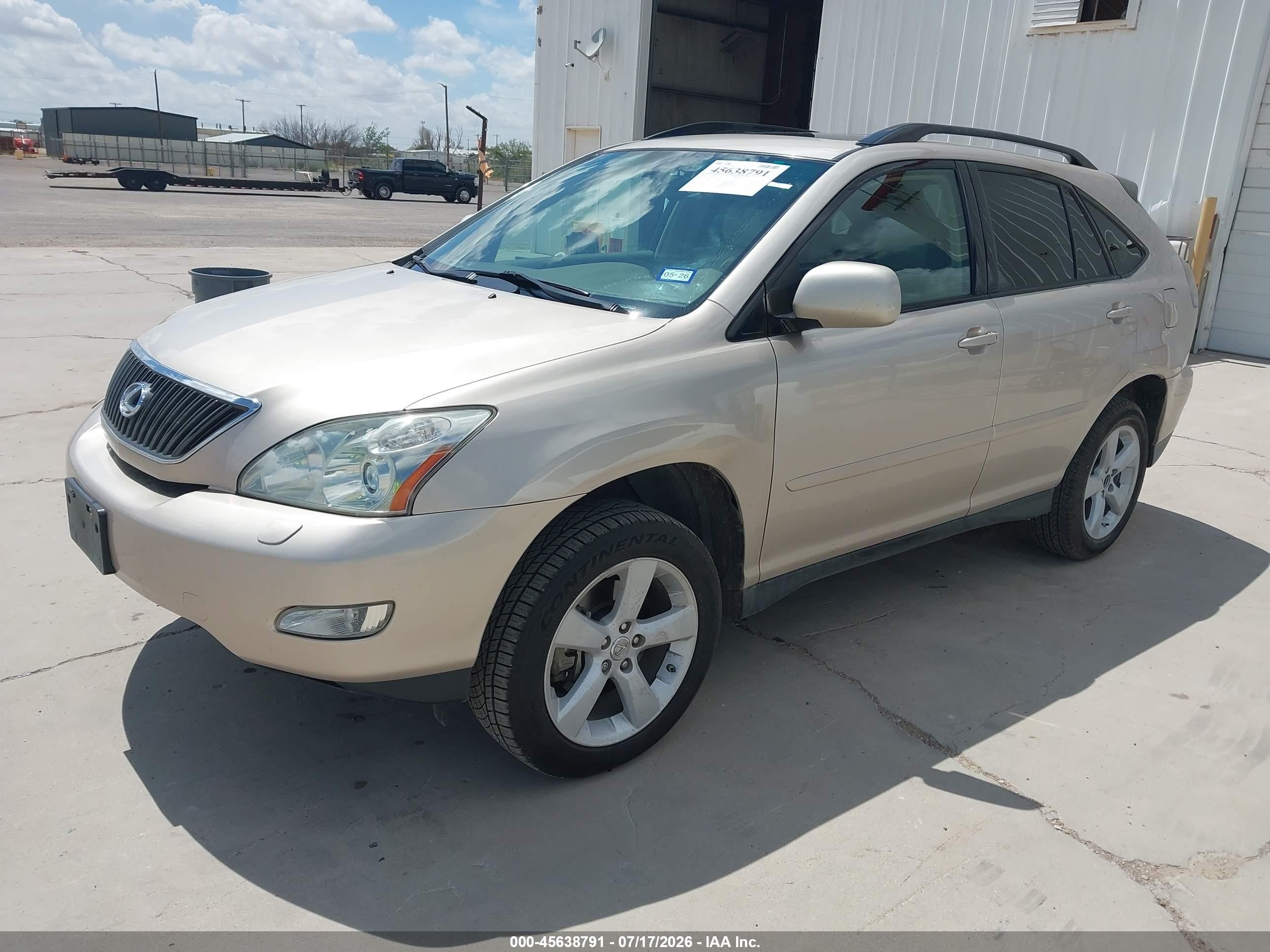 2007 Lexus Rx 350 Желто-коричневый vin: 2T2HK31U27C005521