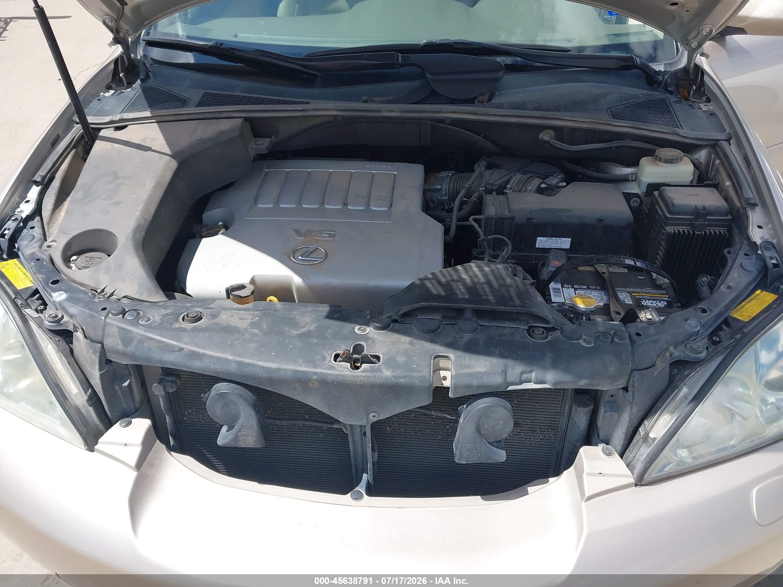 2007 Lexus Rx 350 Желто-коричневый vin: 2T2HK31U27C005521