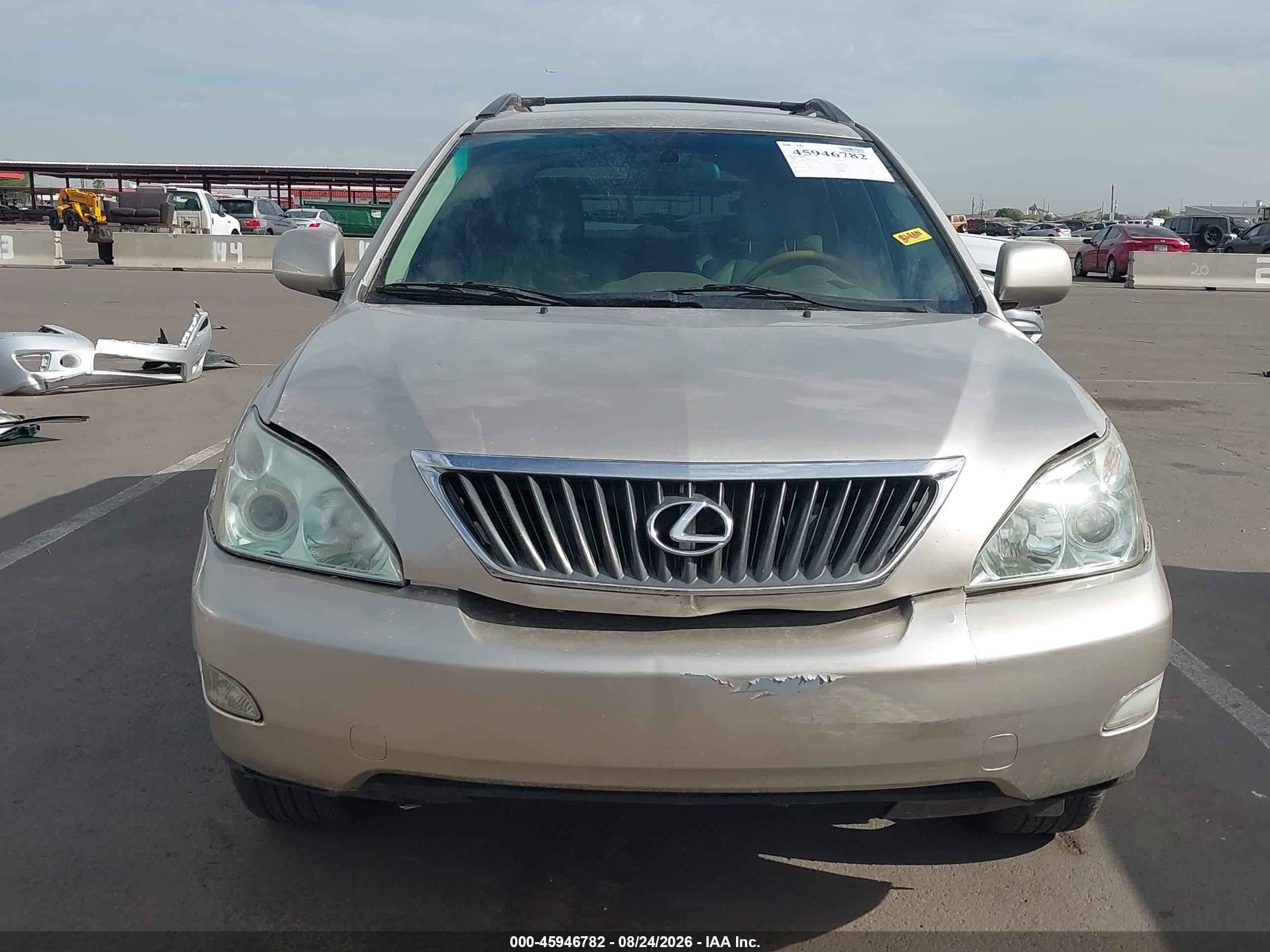 2007 Lexus Rx 350   Gold vin: 2T2HK31U27C011450