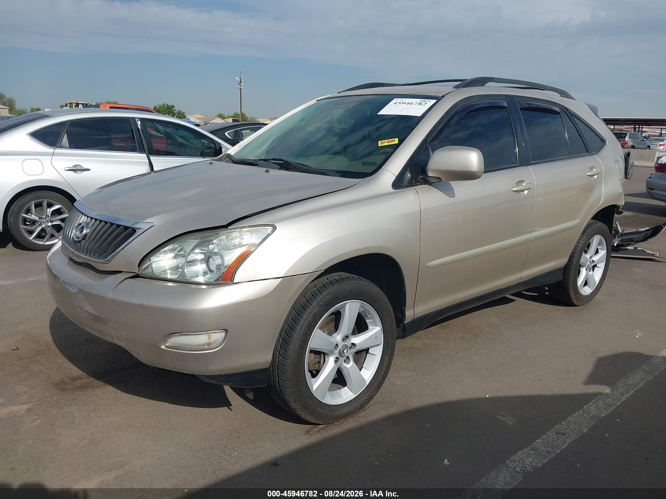 2007 Lexus Rx 350   Gold vin: 2T2HK31U27C011450
