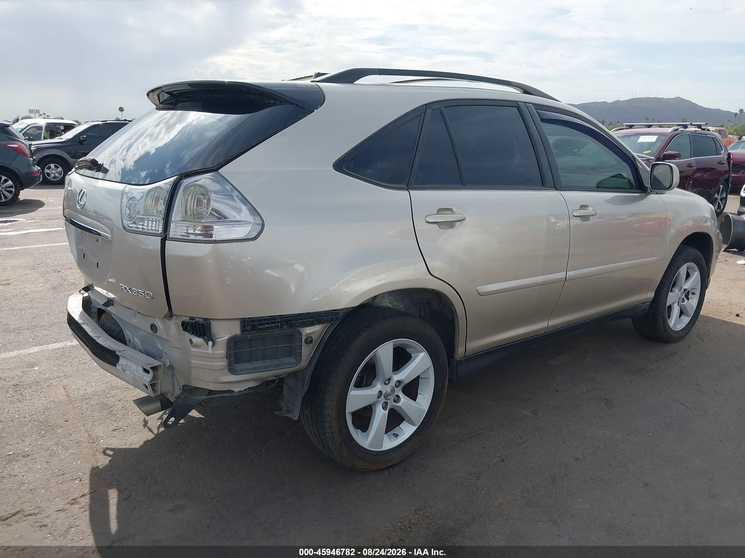 2007 Lexus Rx 350   Gold vin: 2T2HK31U27C011450