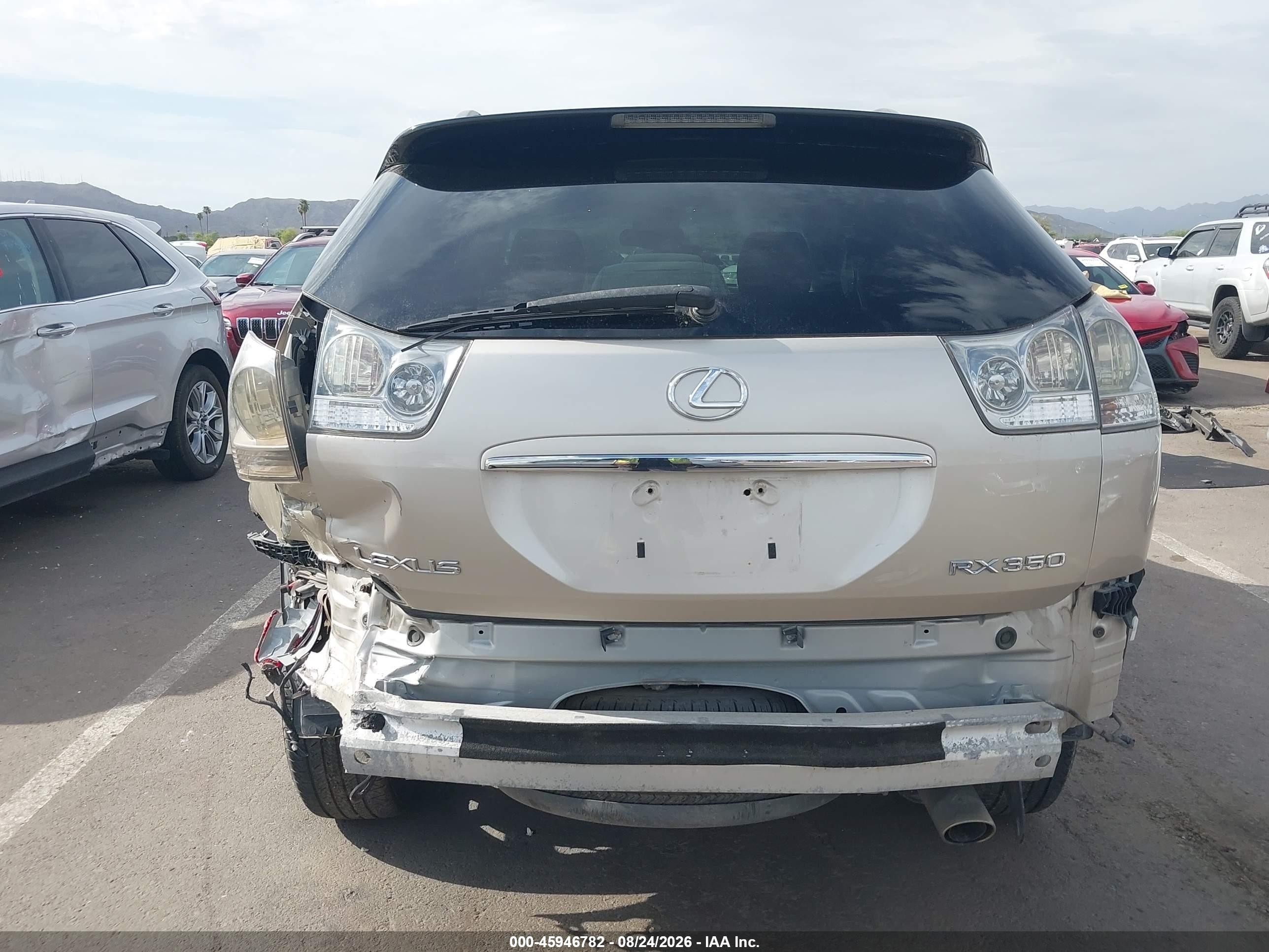 2007 Lexus Rx 350   Gold vin: 2T2HK31U27C011450