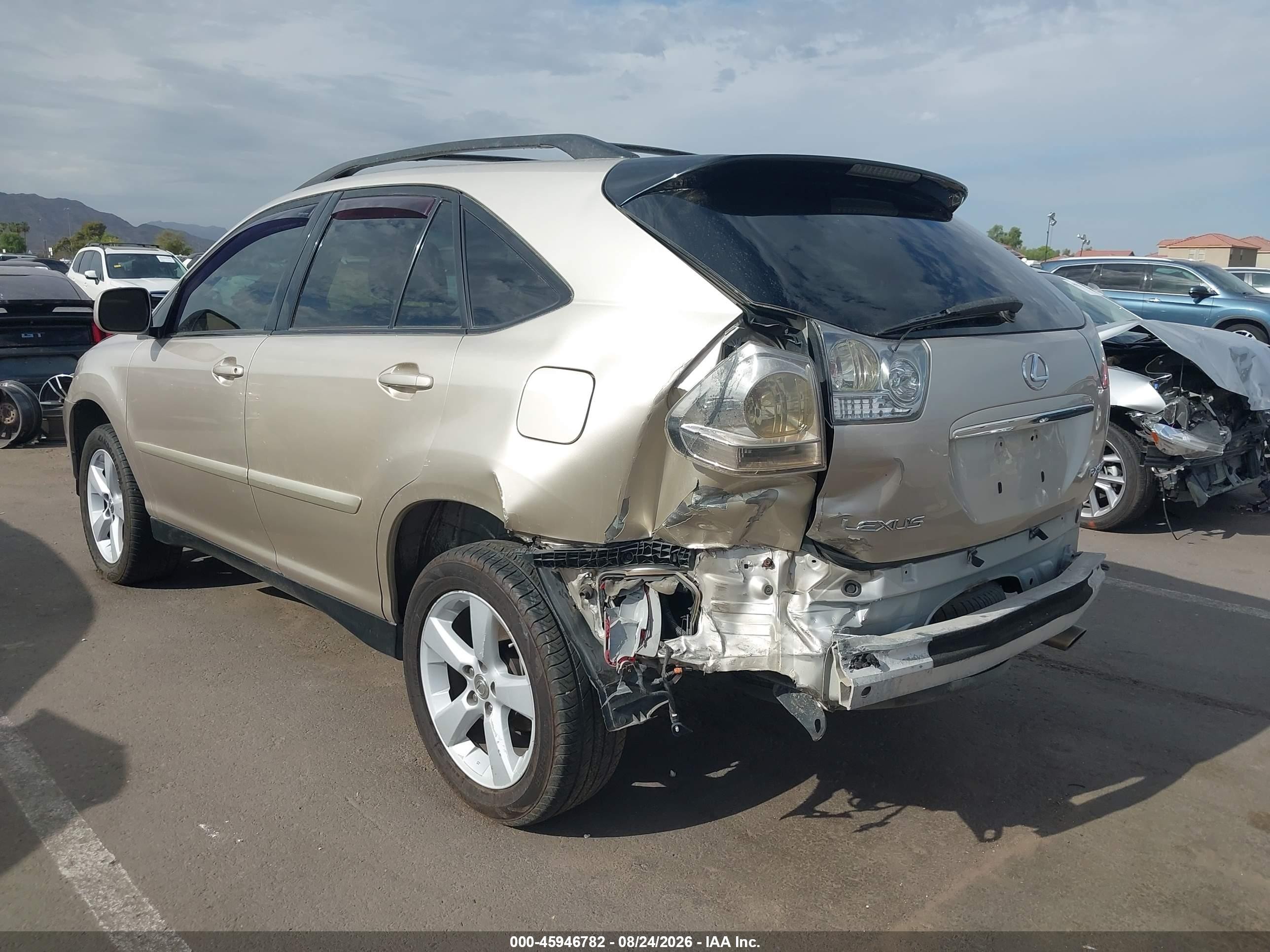 2007 Lexus Rx 350   Gold vin: 2T2HK31U27C011450