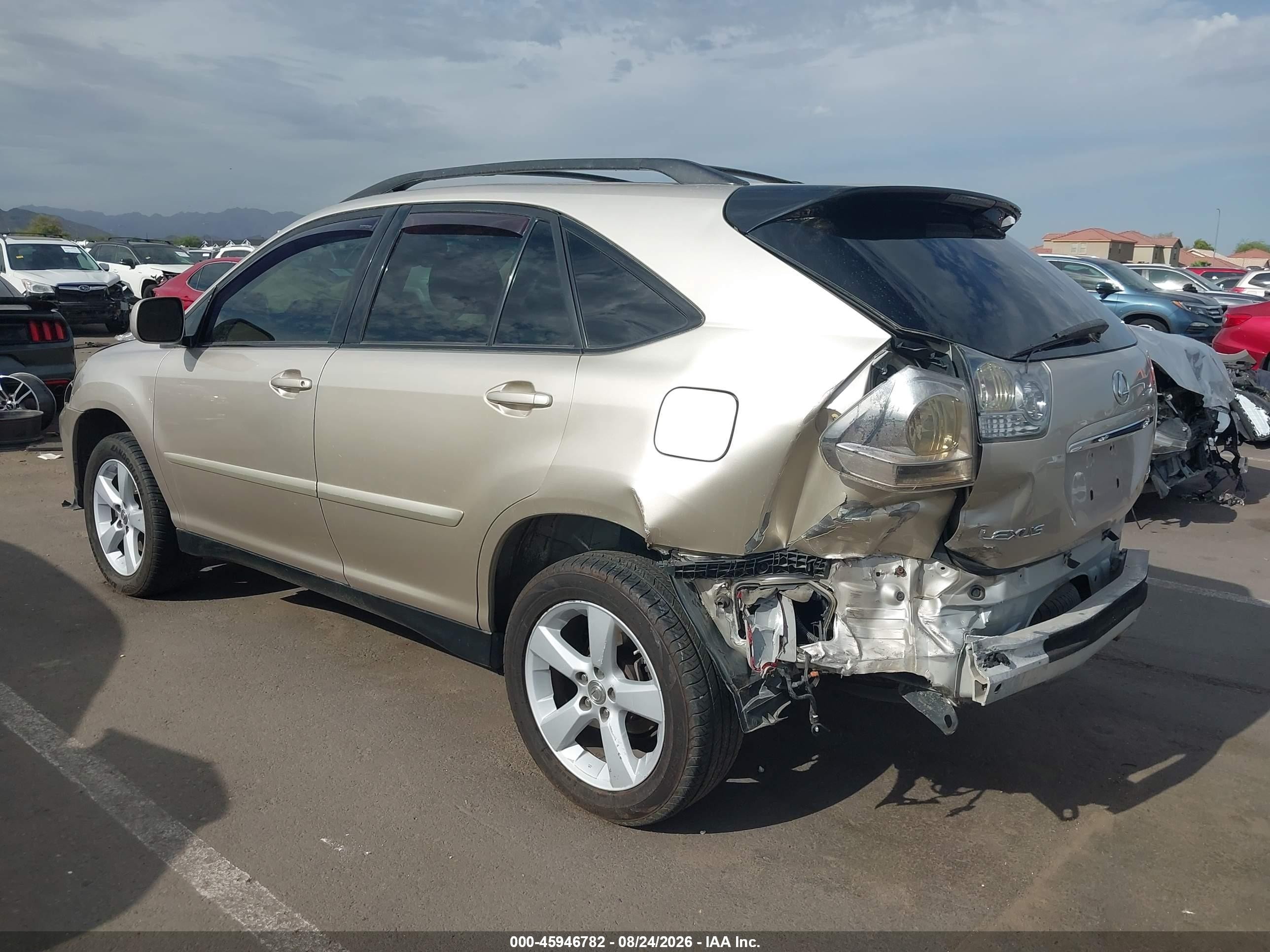 2007 Lexus Rx 350   Gold vin: 2T2HK31U27C011450