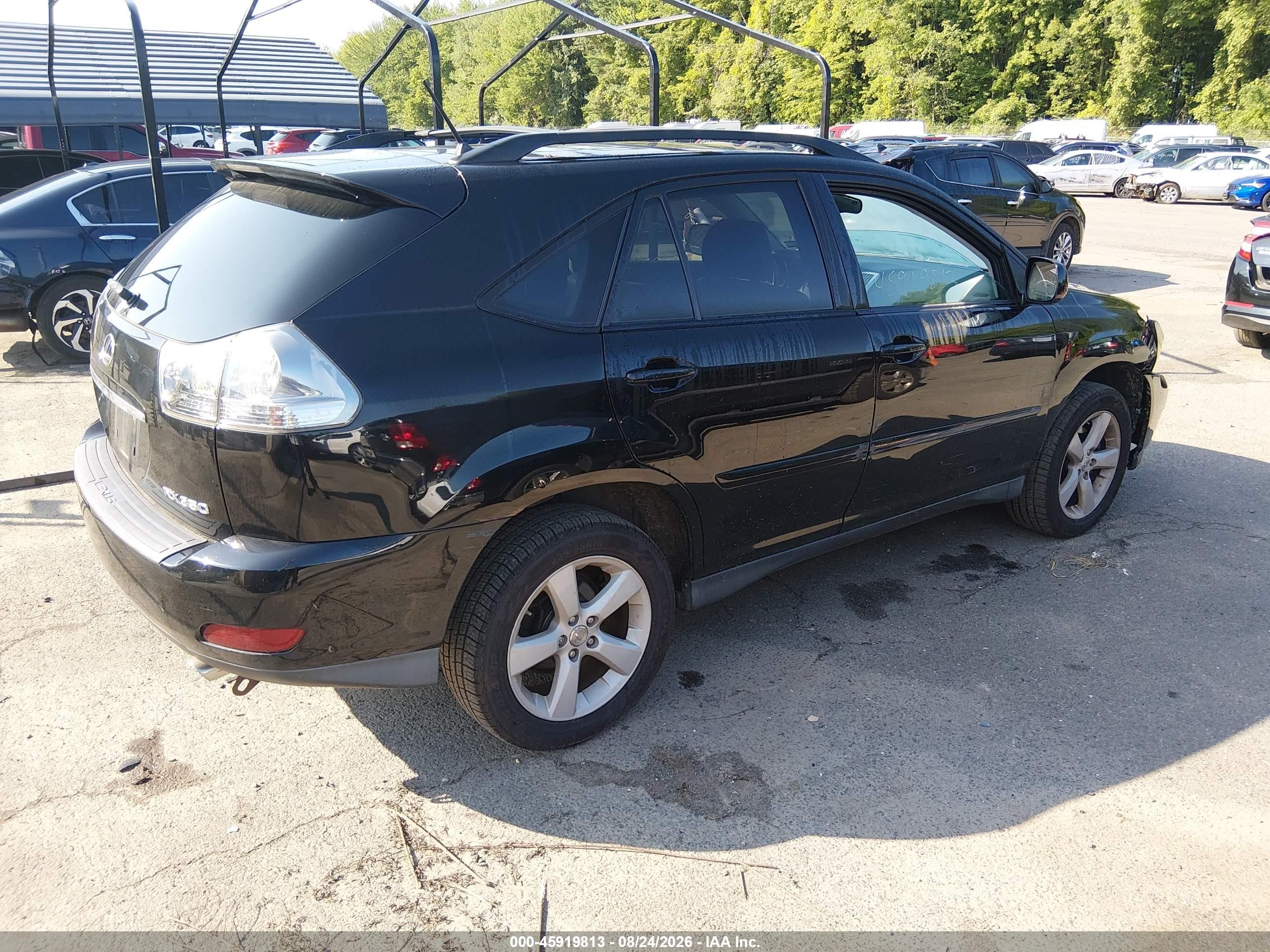 2007 Lexus Rx 350 Black vin: 2T2HK31U27C012825