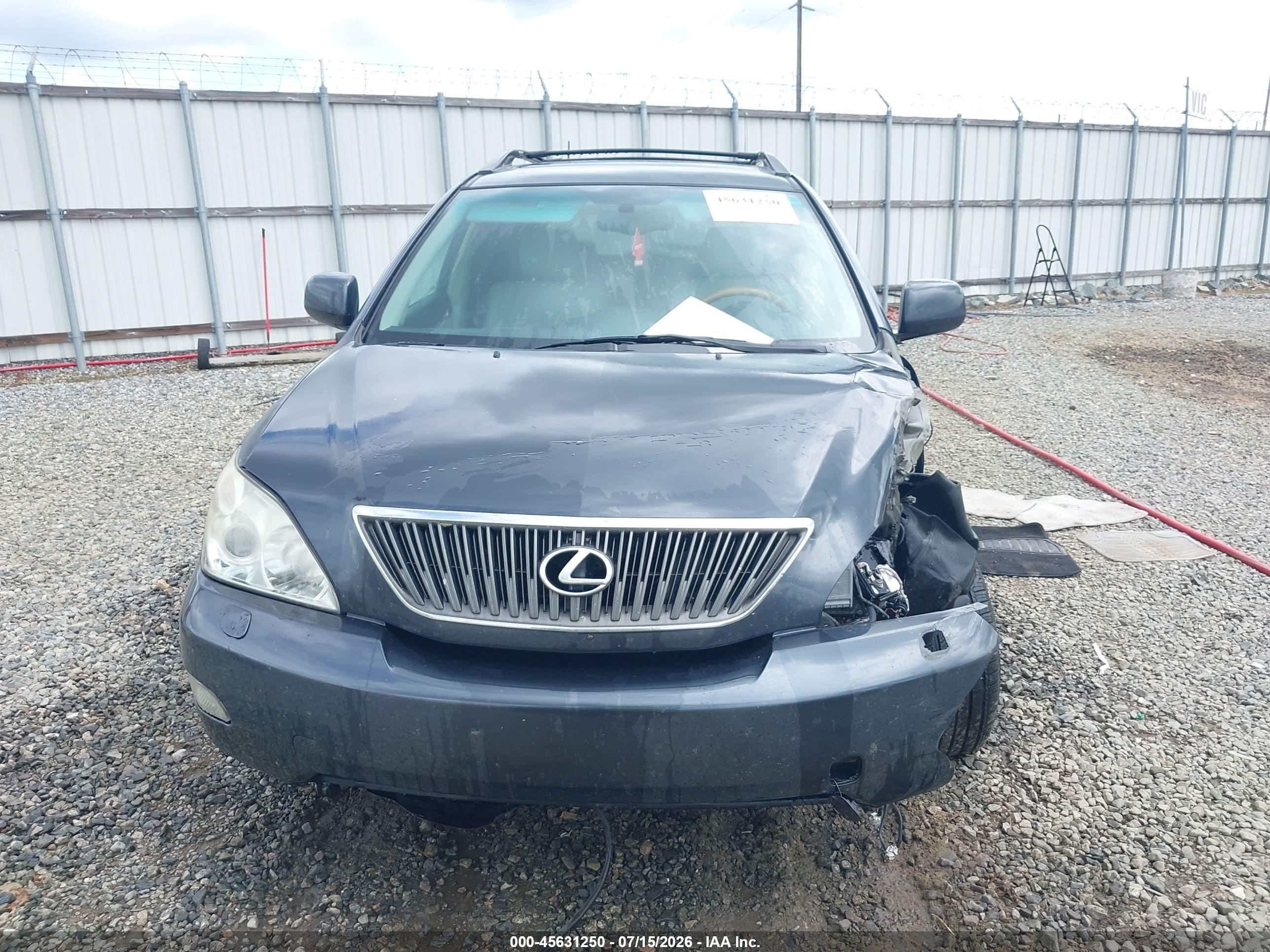 2007 Lexus Rx 350   Gray vin: 2T2HK31U27C014025