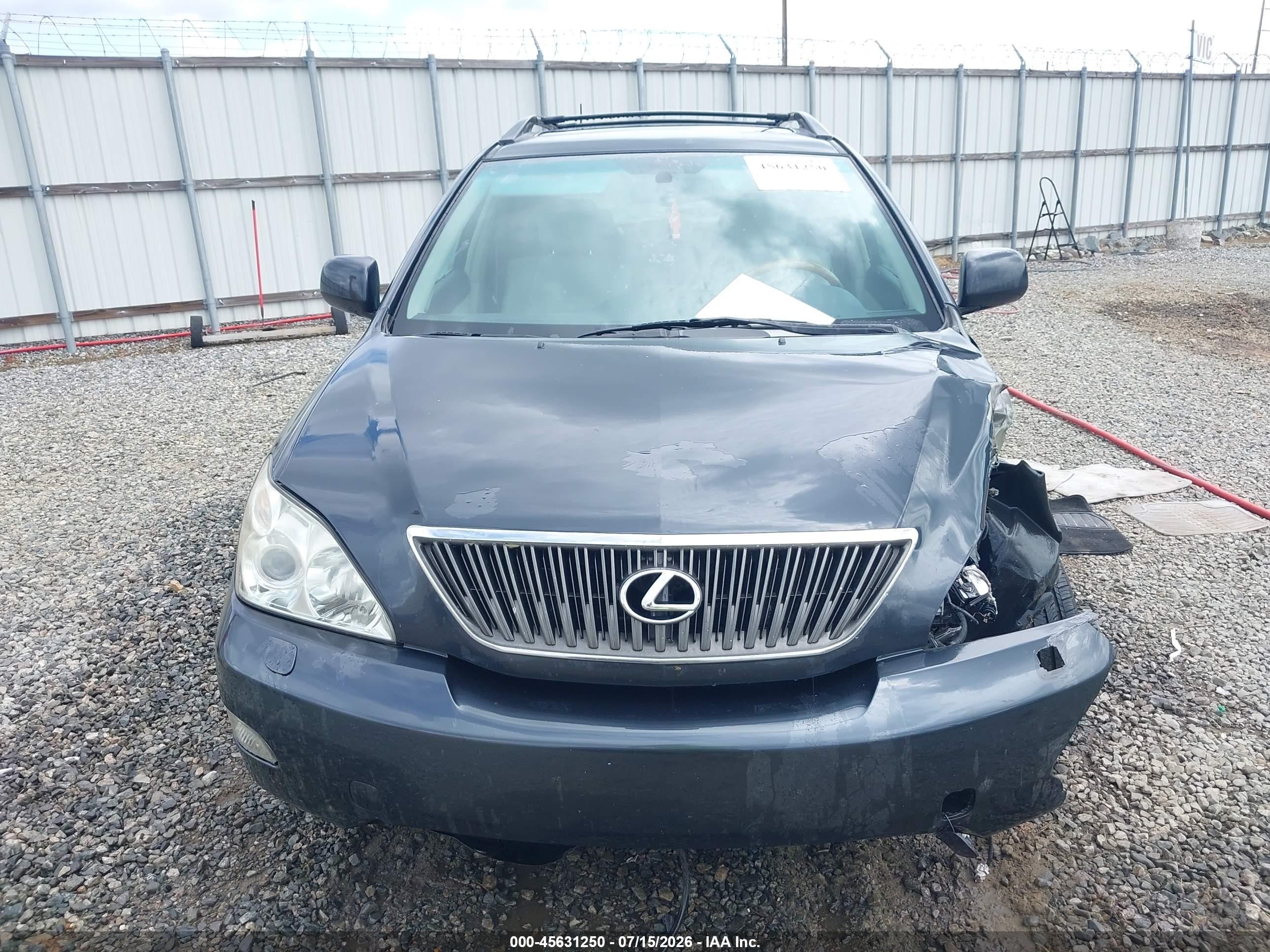 2007 Lexus Rx 350   Gray vin: 2T2HK31U27C014025