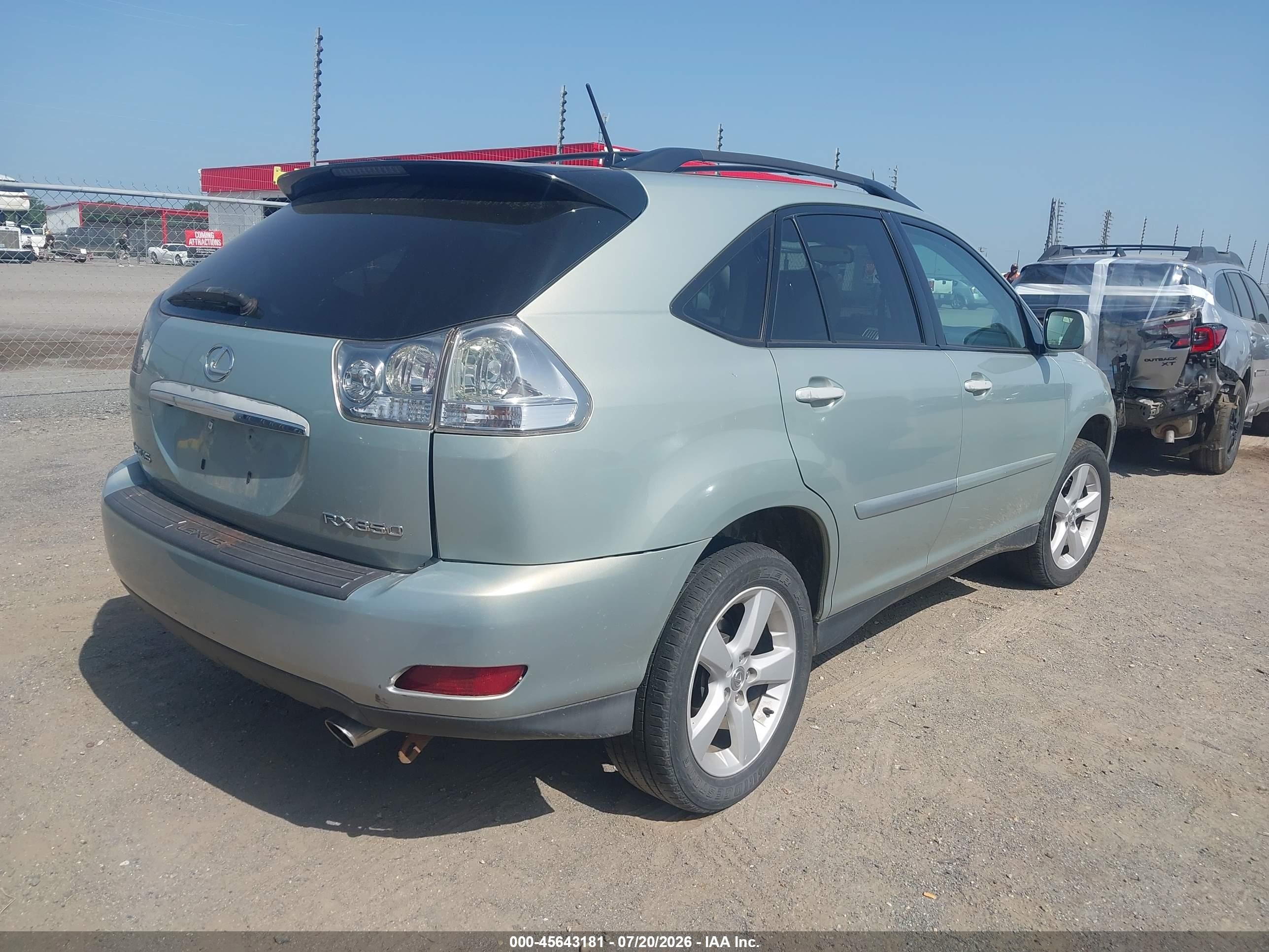 2007 Lexus Rx 350   Silver vin: 2T2HK31U27C018429