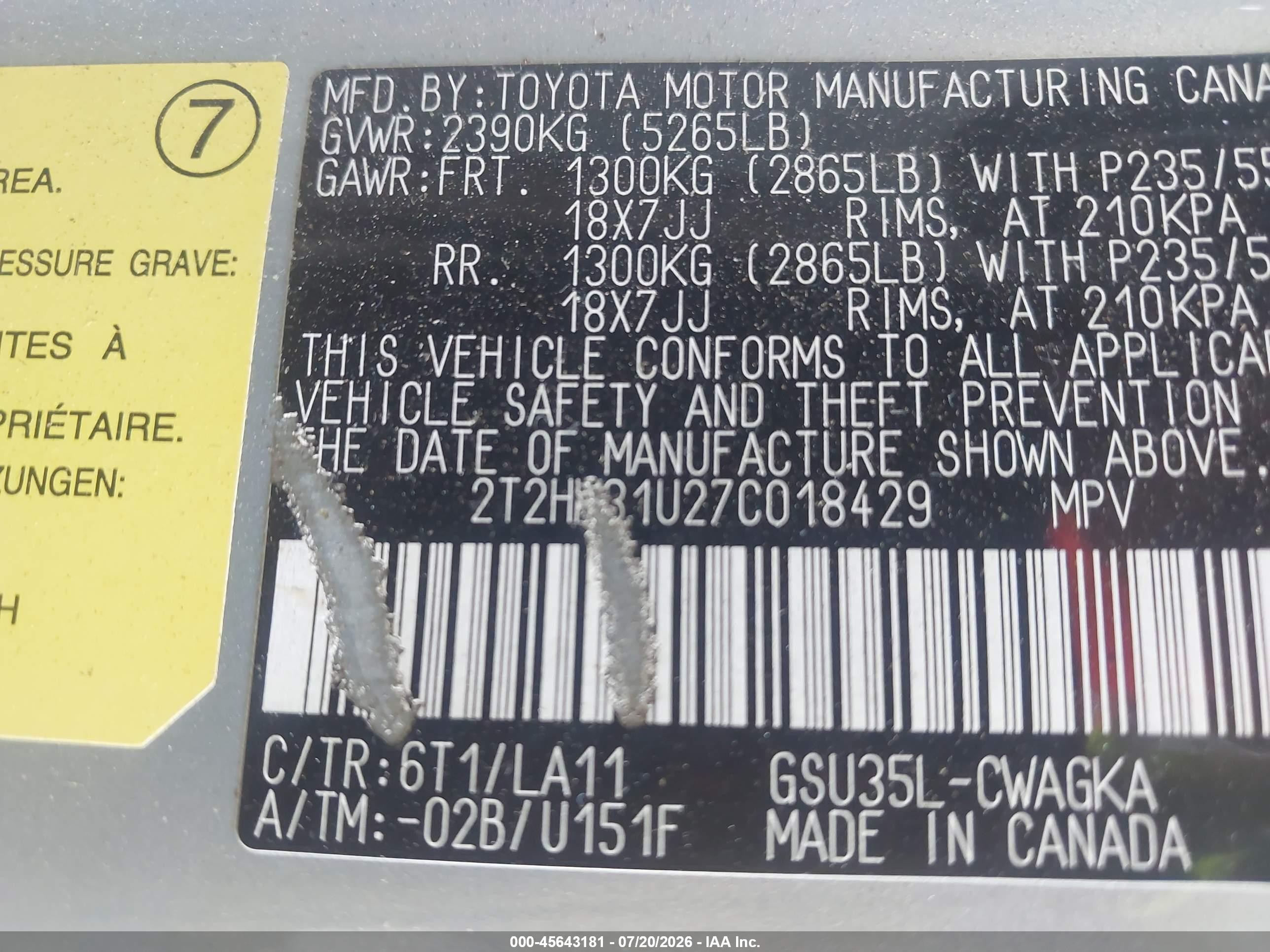 2007 Lexus Rx 350   Silver vin: 2T2HK31U27C018429