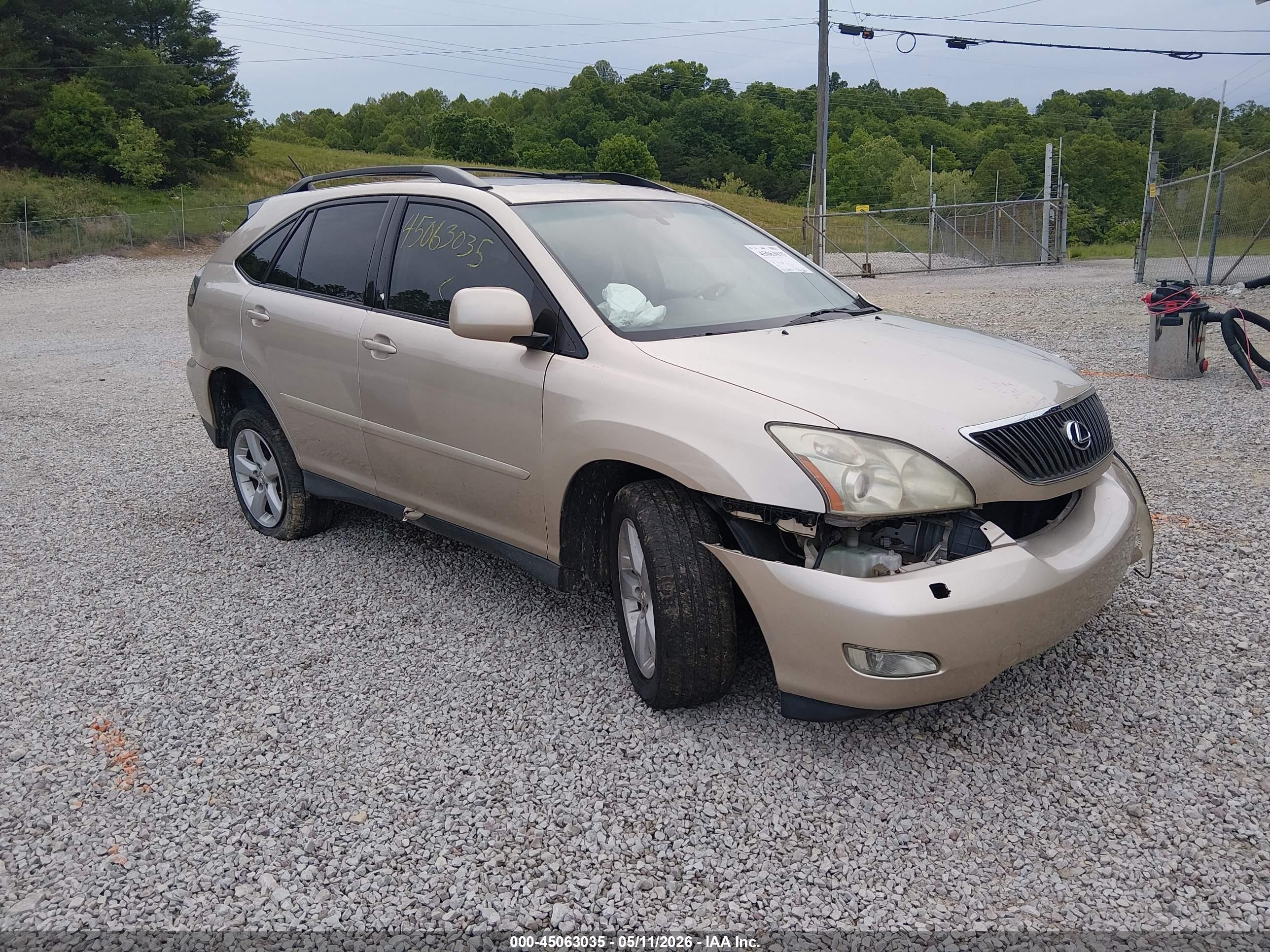 2007 Lexus Rx 350   Gold vin: 2T2HK31U27C031892