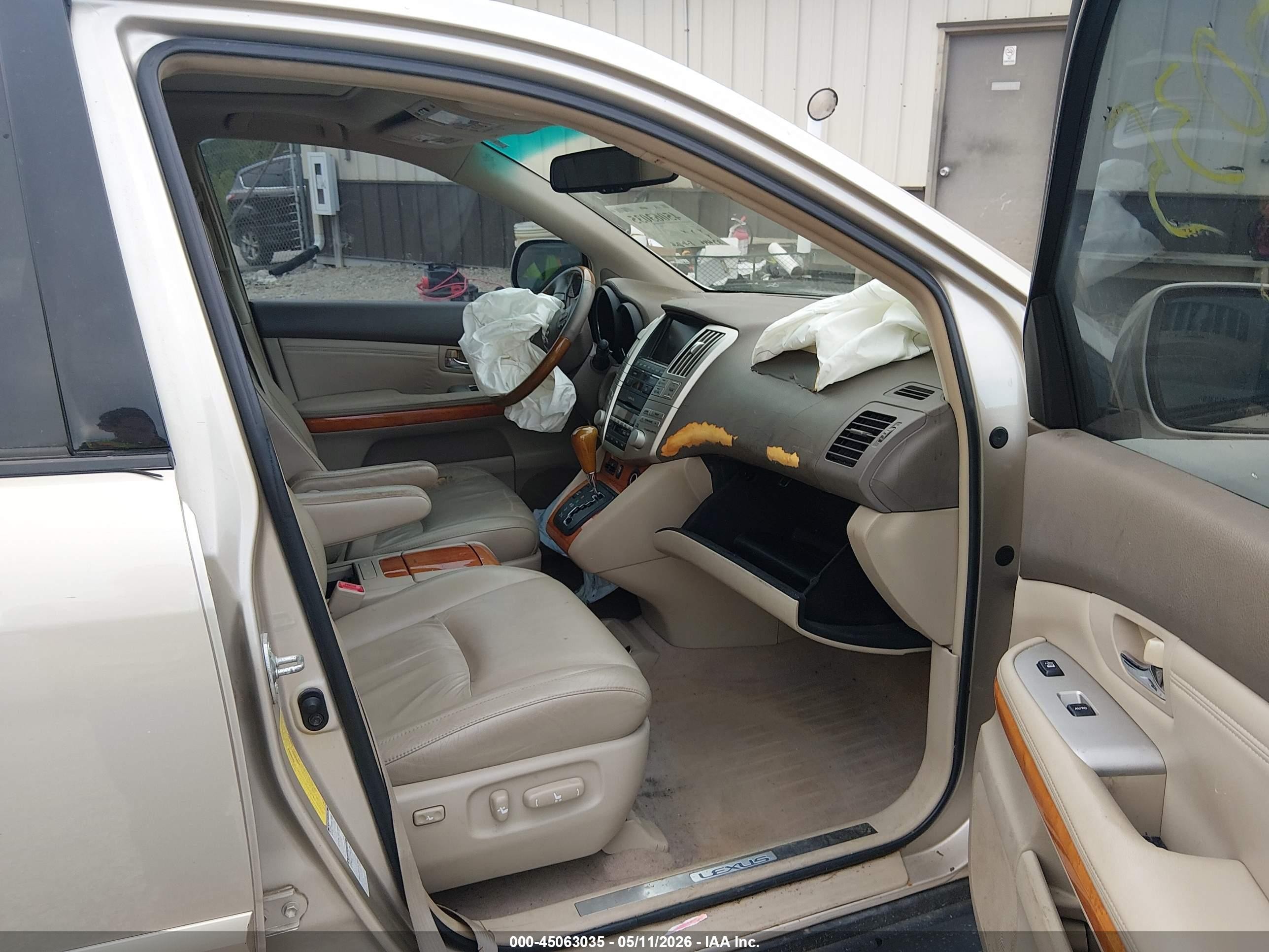2007 Lexus Rx 350   Gold vin: 2T2HK31U27C031892