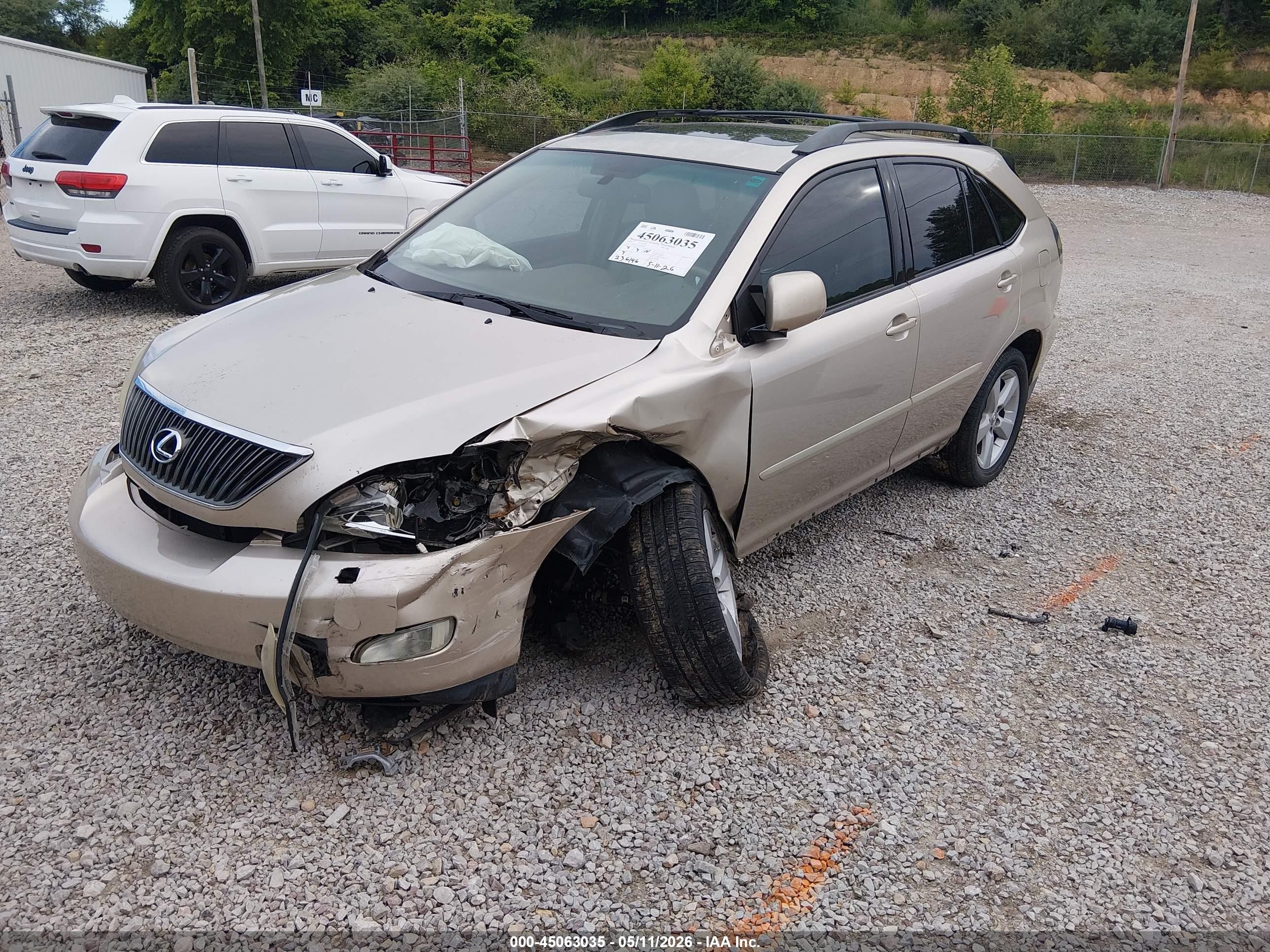 2007 Lexus Rx 350   Gold vin: 2T2HK31U27C031892