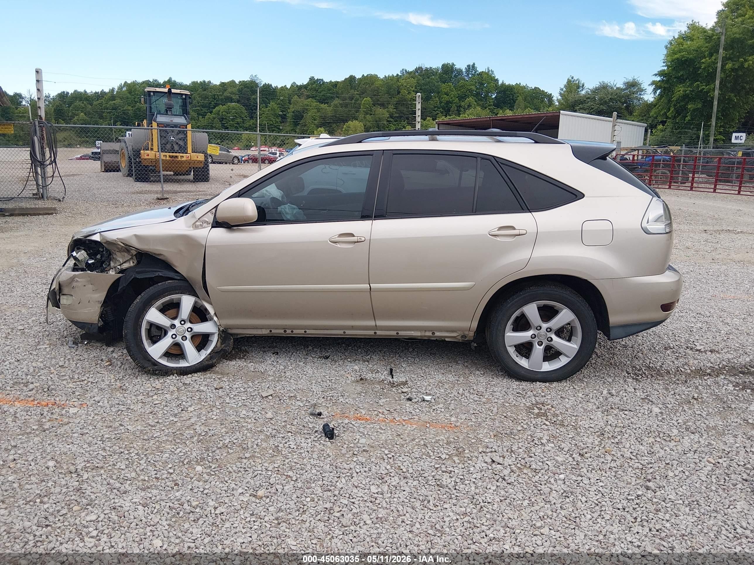 2007 Lexus Rx 350   Gold vin: 2T2HK31U27C031892