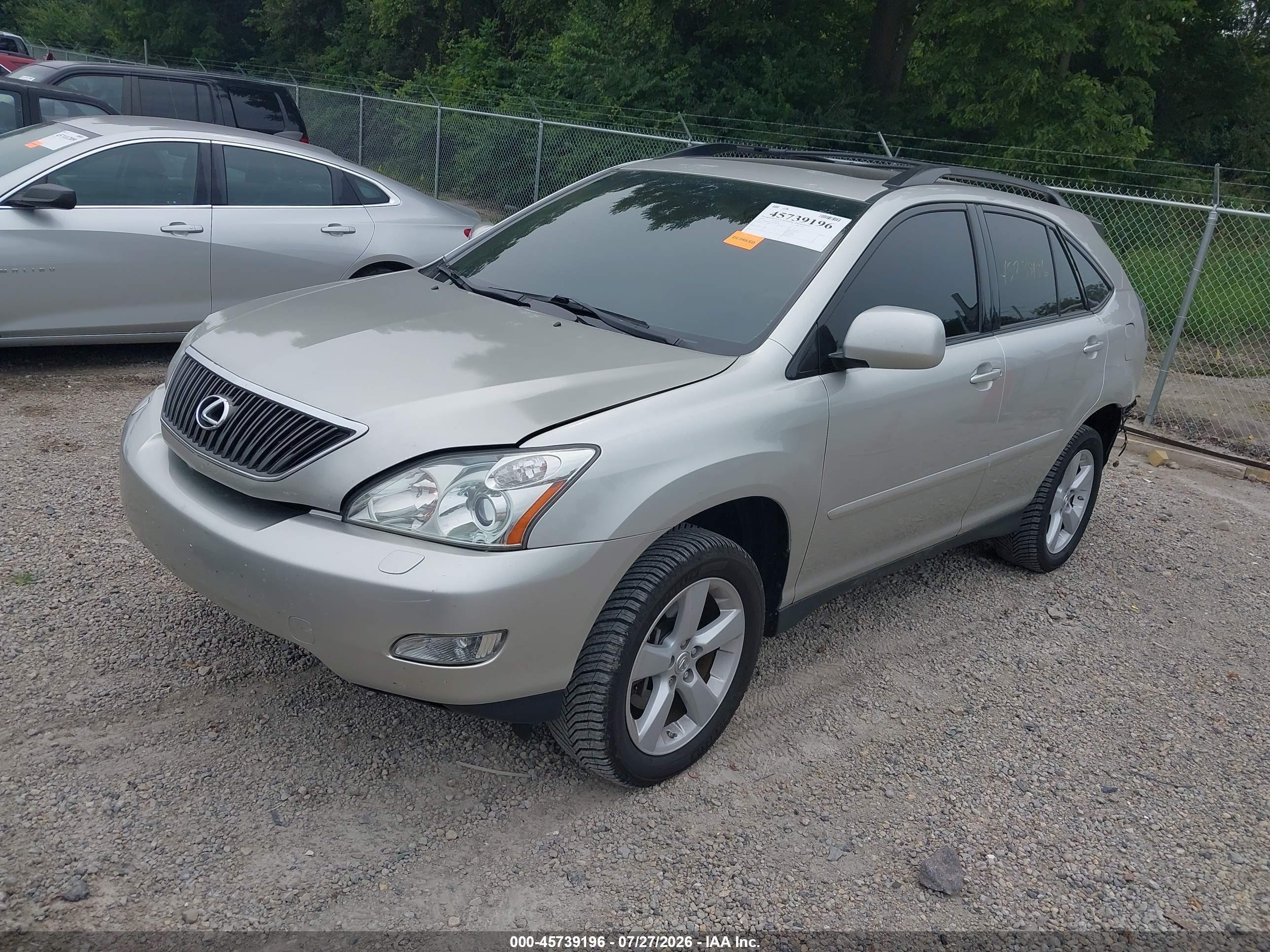 2007 Lexus Rx 350   Gray vin: 2T2HK31U27C034078