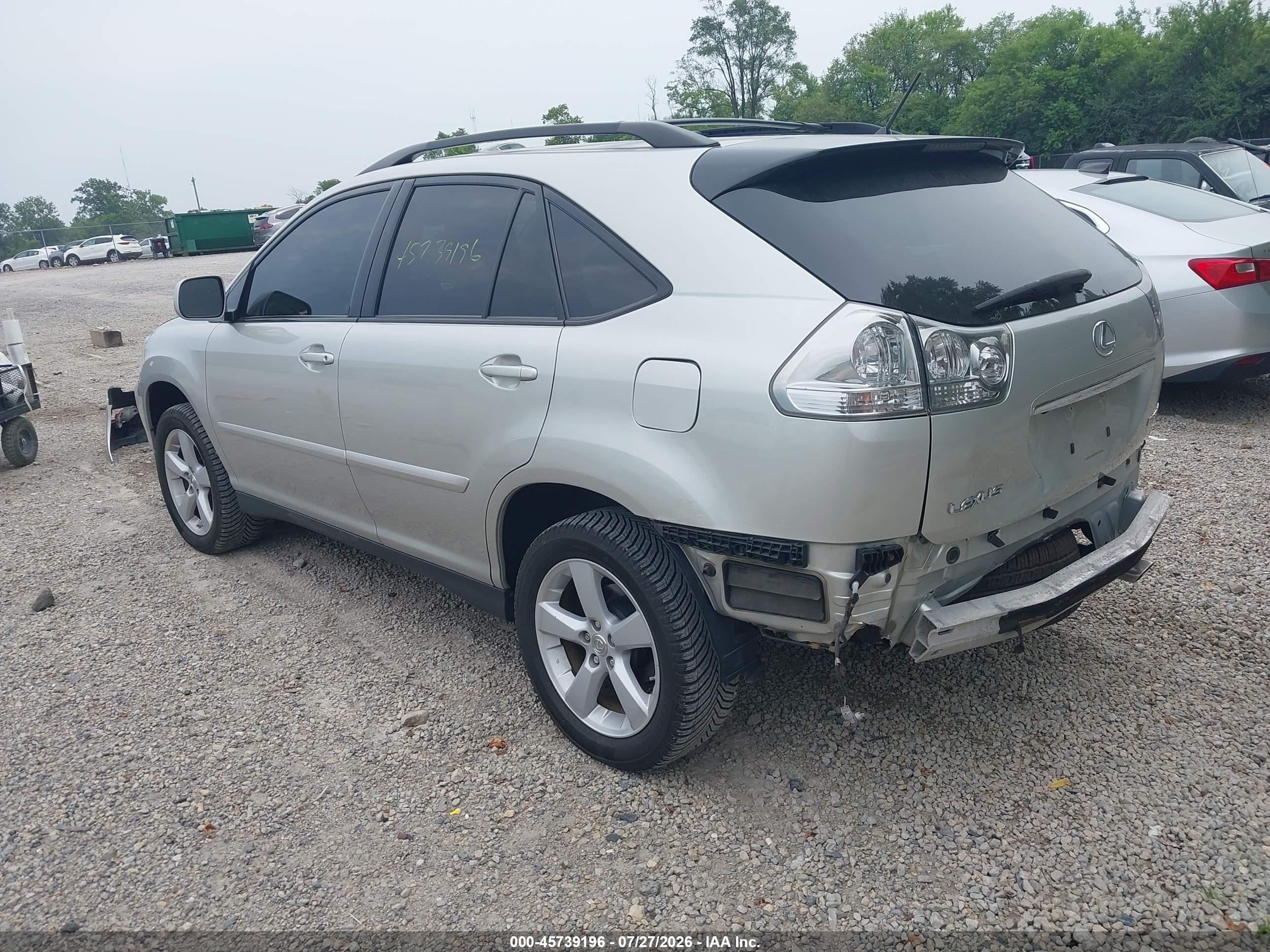 2007 Lexus Rx 350   Gray vin: 2T2HK31U27C034078