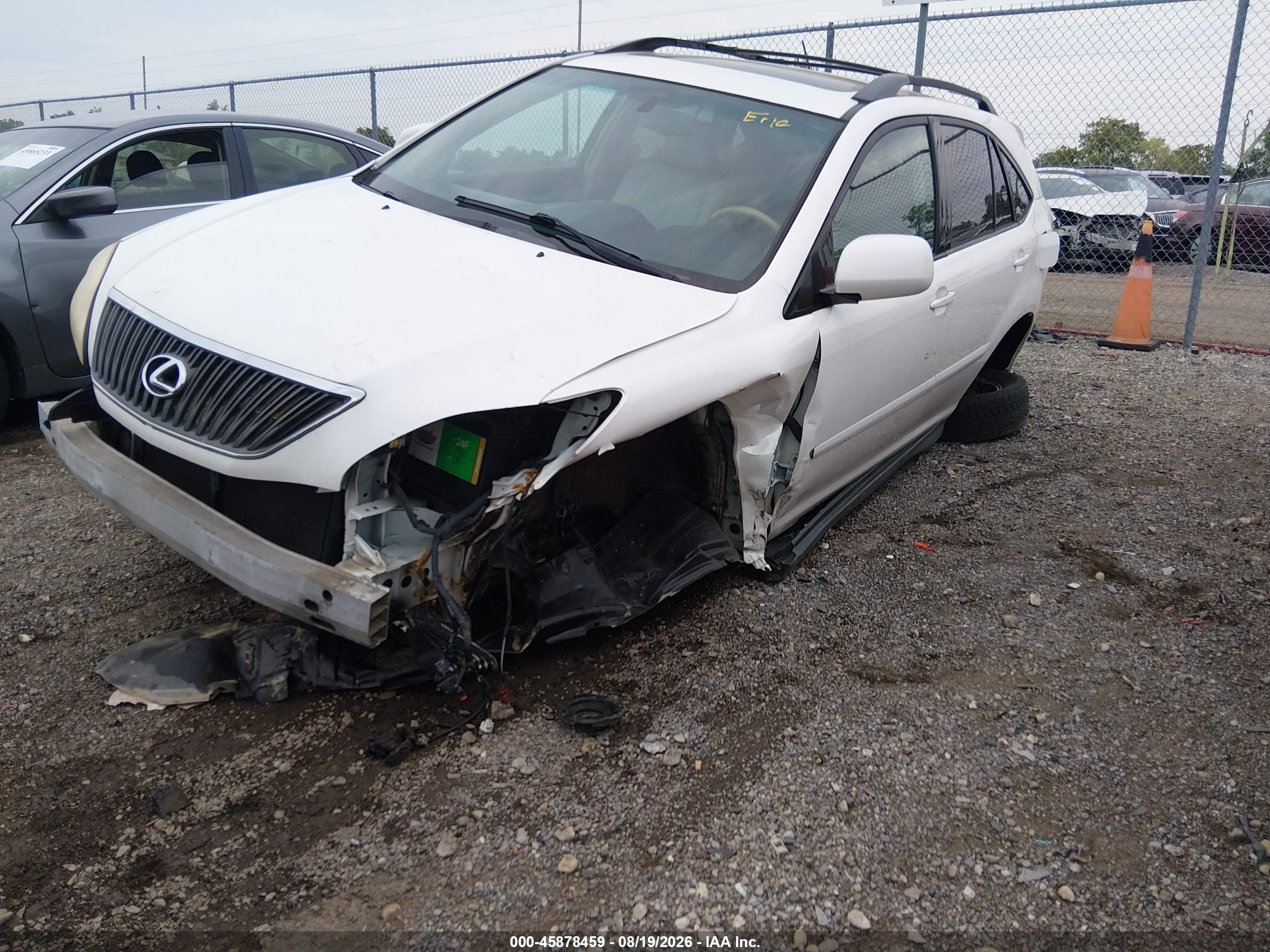 2007 Lexus Rx 350 White vin: 2T2HK31U27C042133