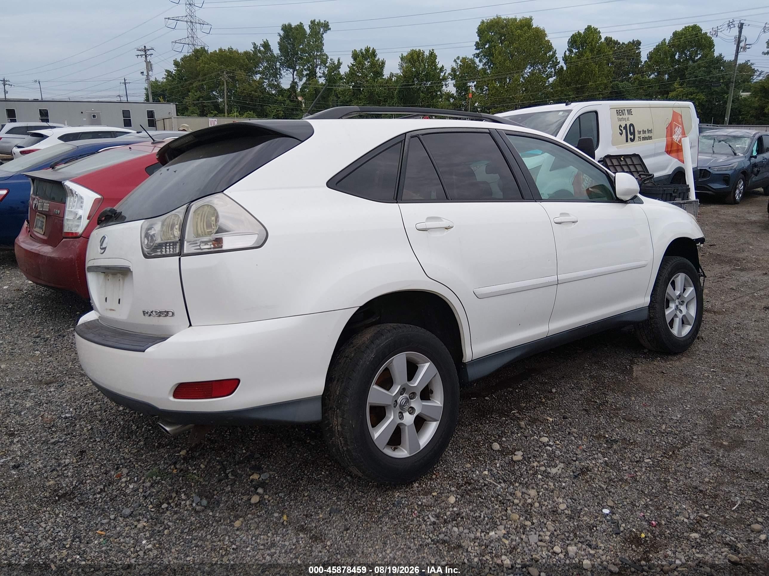 2007 Lexus Rx 350 White vin: 2T2HK31U27C042133