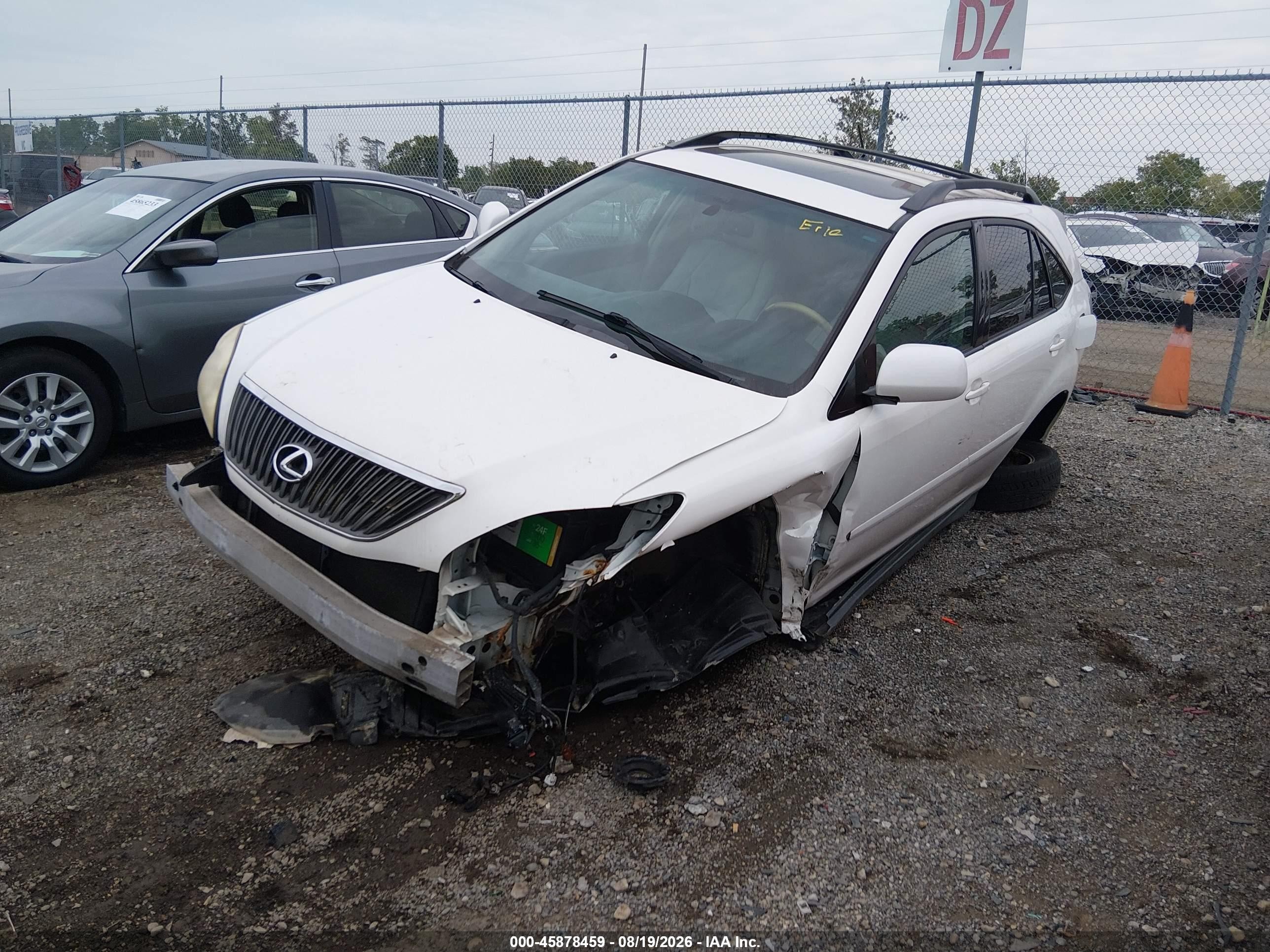 2007 Lexus Rx 350 White vin: 2T2HK31U27C042133
