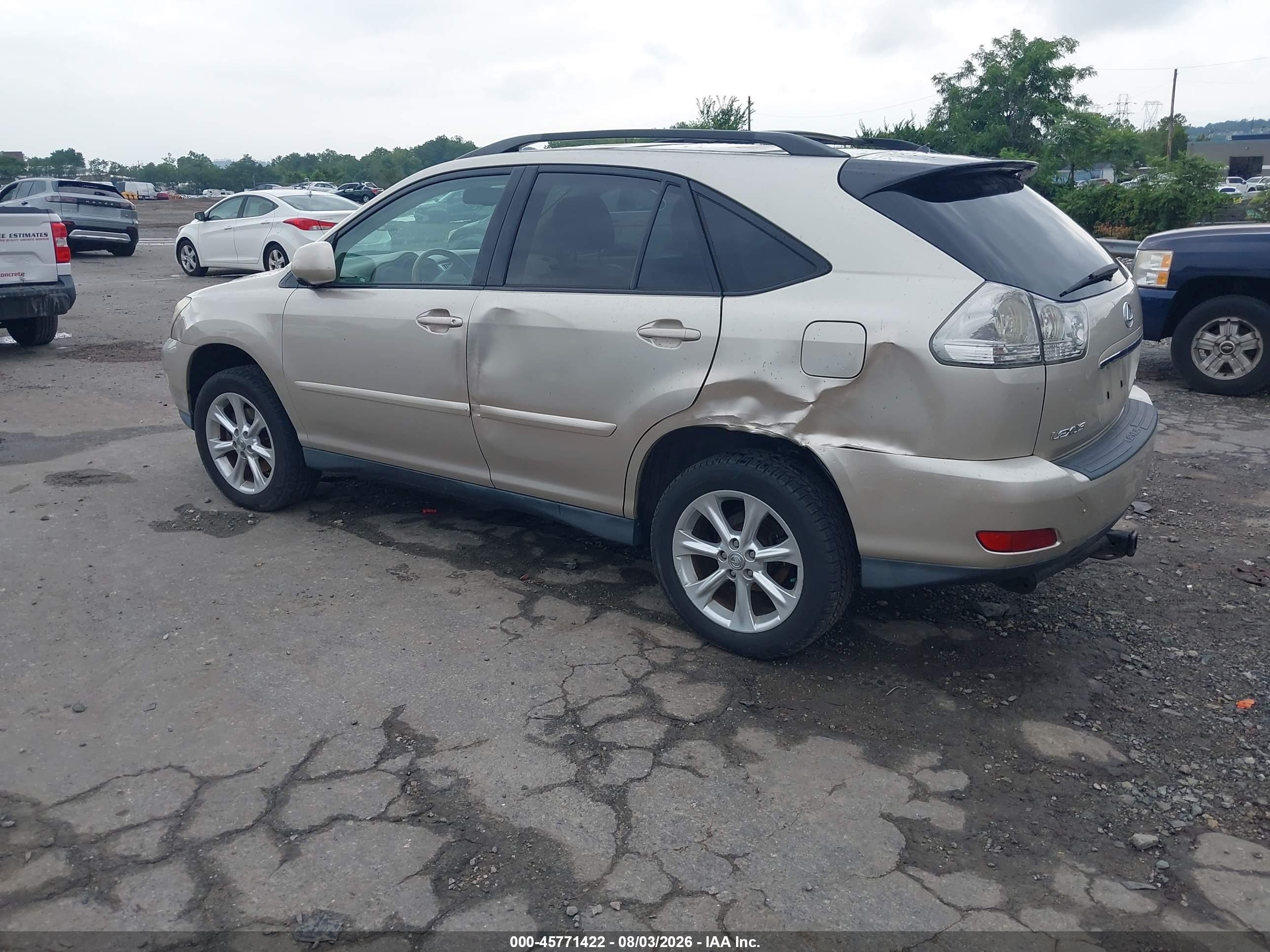 2007 Lexus Rx 350 Gold vin: 2T2HK31U27C042424