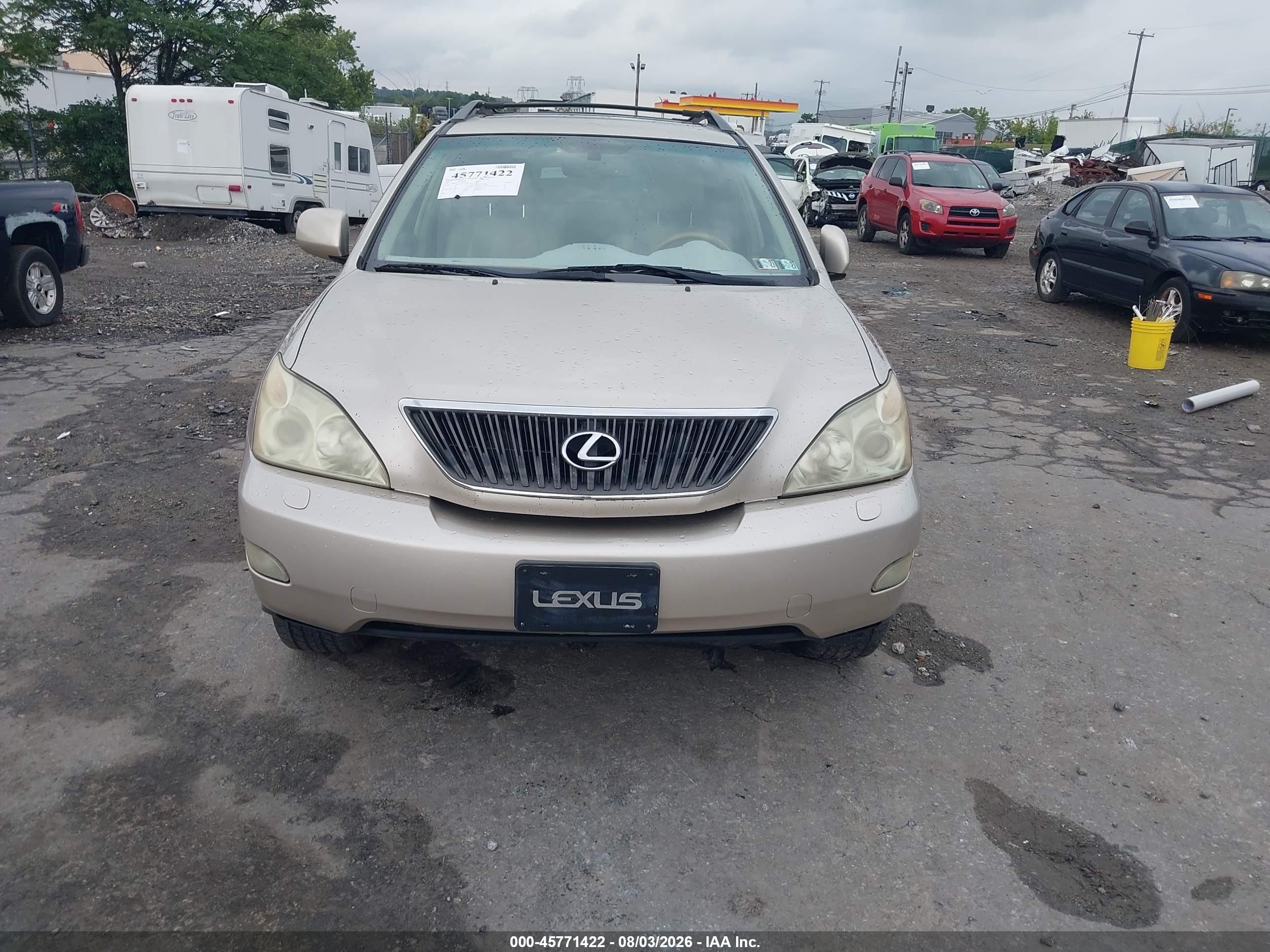 2007 Lexus Rx 350 Gold vin: 2T2HK31U27C042424