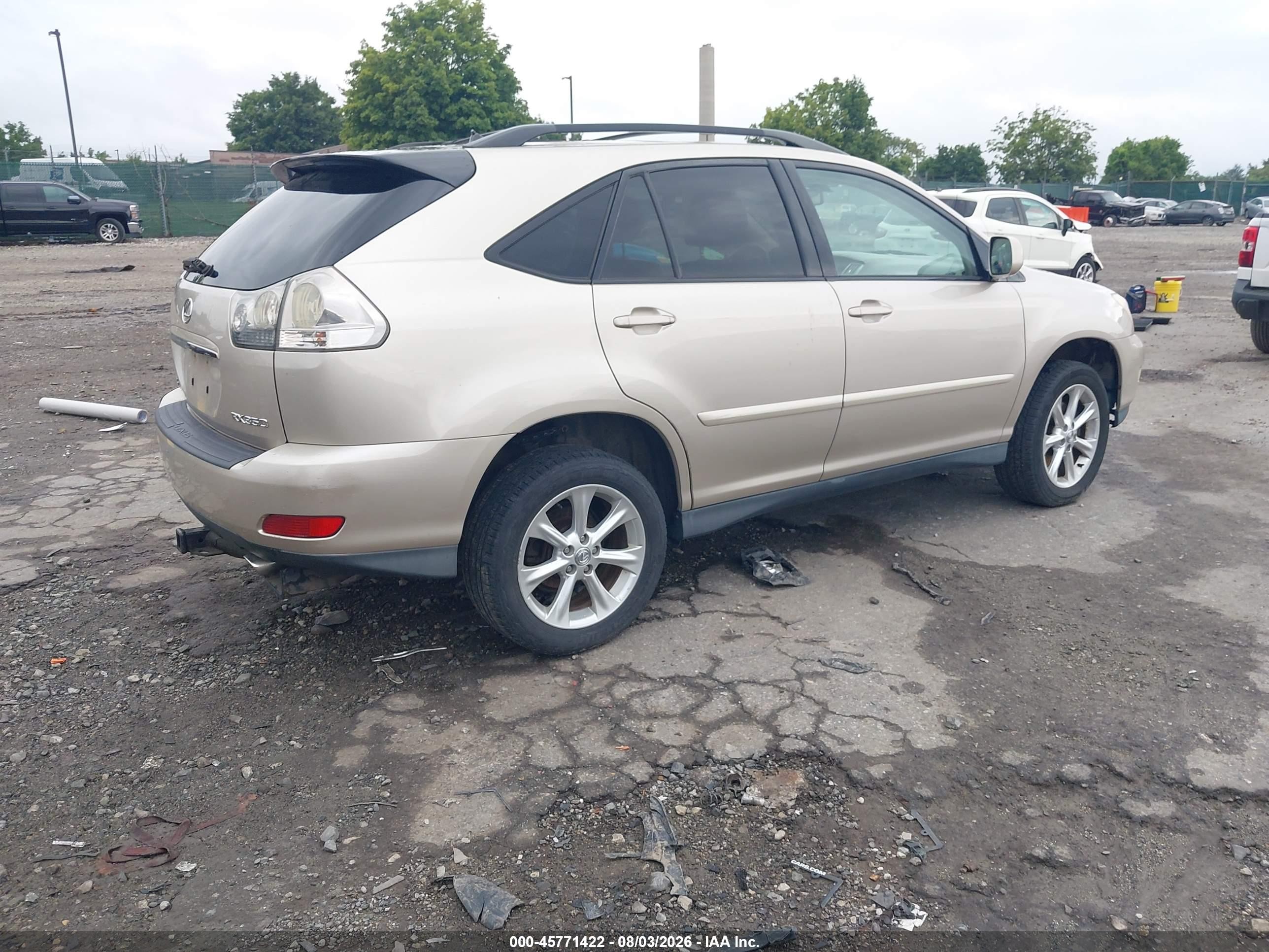 2007 Lexus Rx 350 Gold vin: 2T2HK31U27C042424