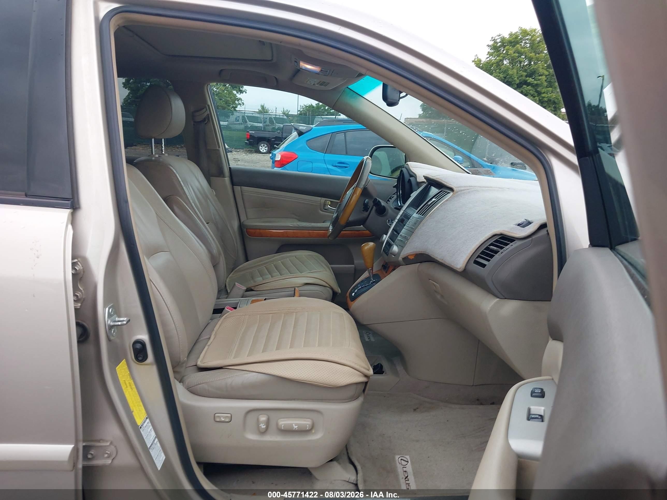 2007 Lexus Rx 350 Gold vin: 2T2HK31U27C042424