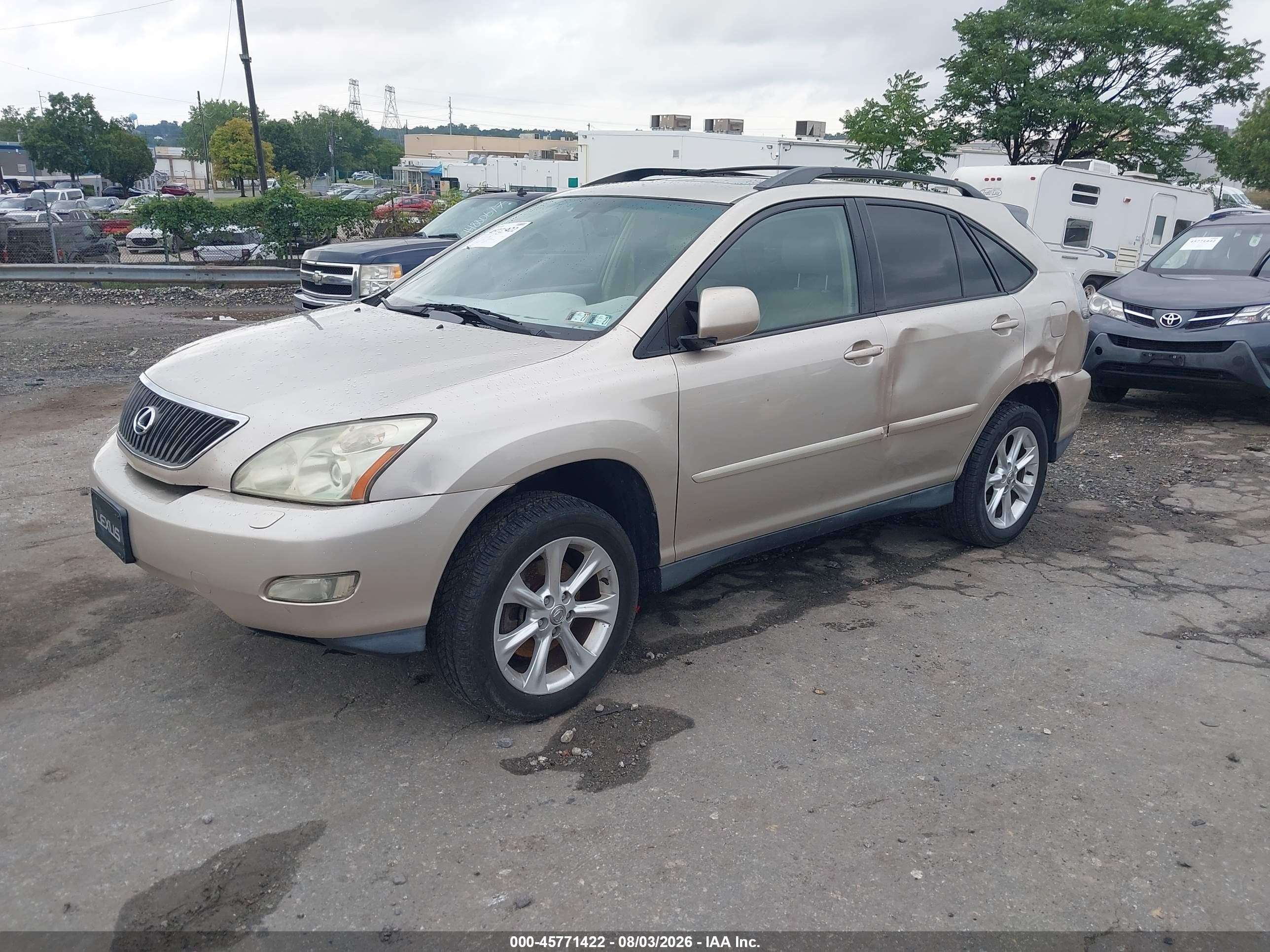 2007 Lexus Rx 350 Gold vin: 2T2HK31U27C042424
