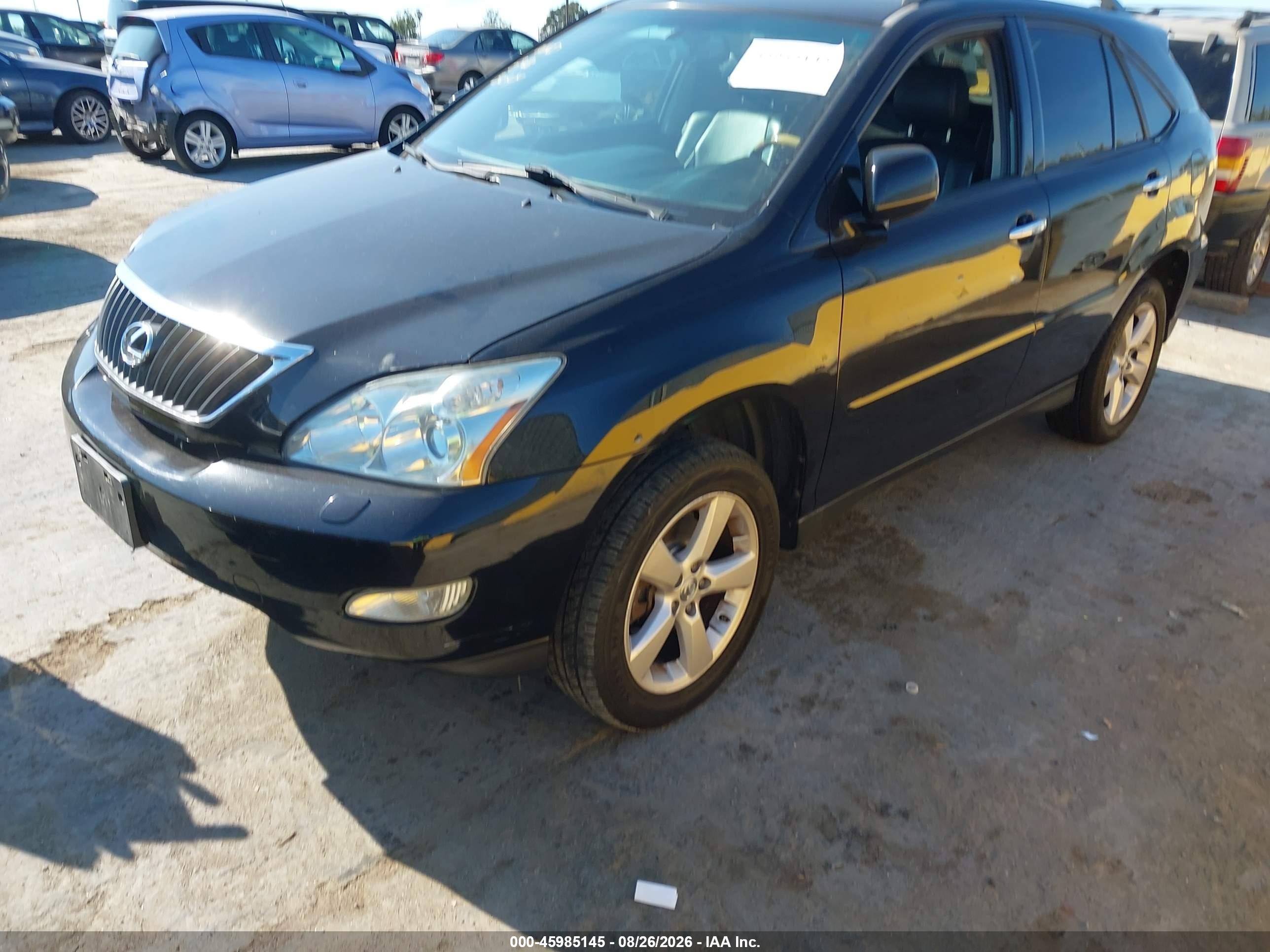 2008 Lexus Rx 350 Black vin: 2T2HK31U28C052520