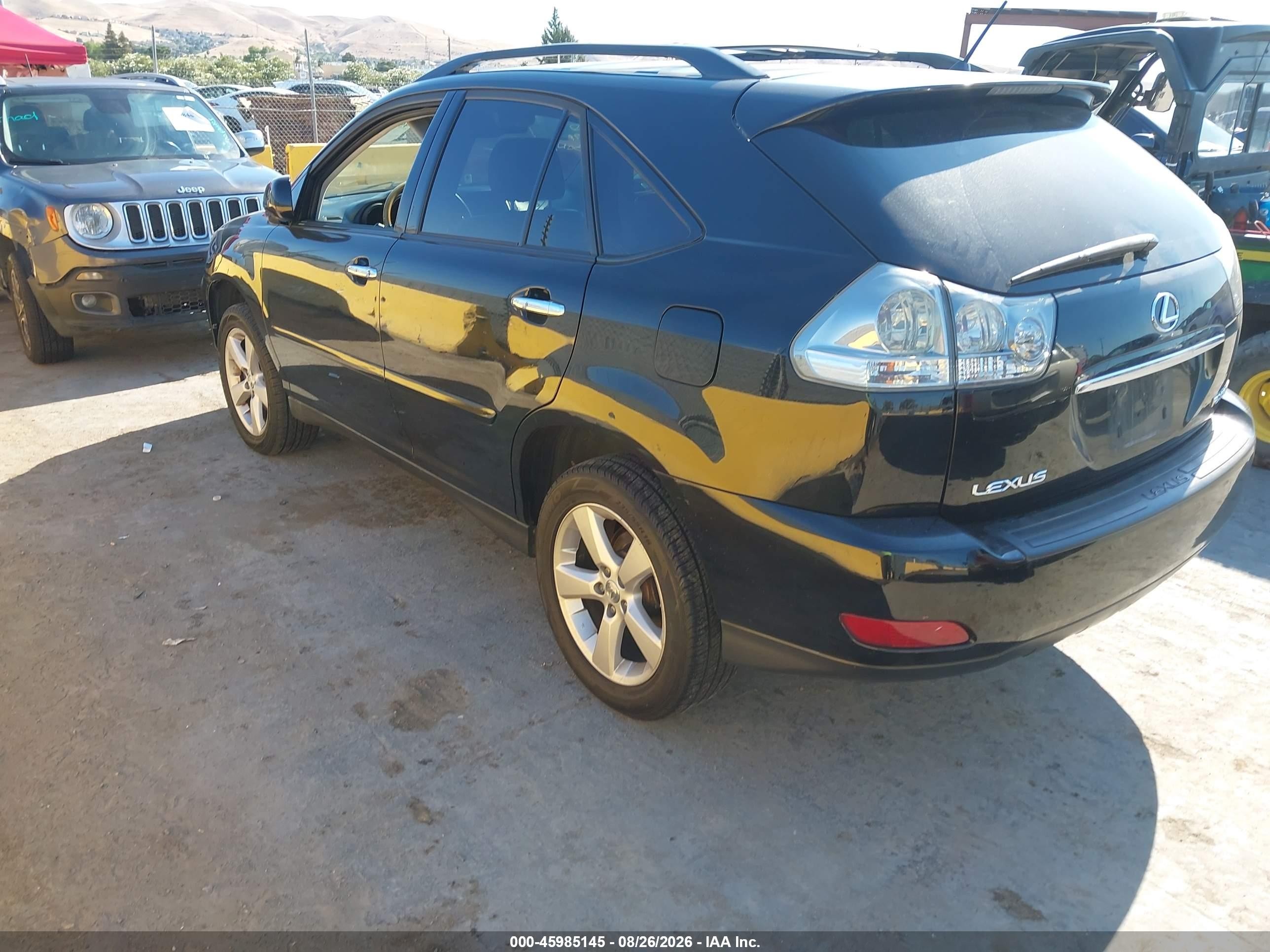 2008 Lexus Rx 350 Black vin: 2T2HK31U28C052520