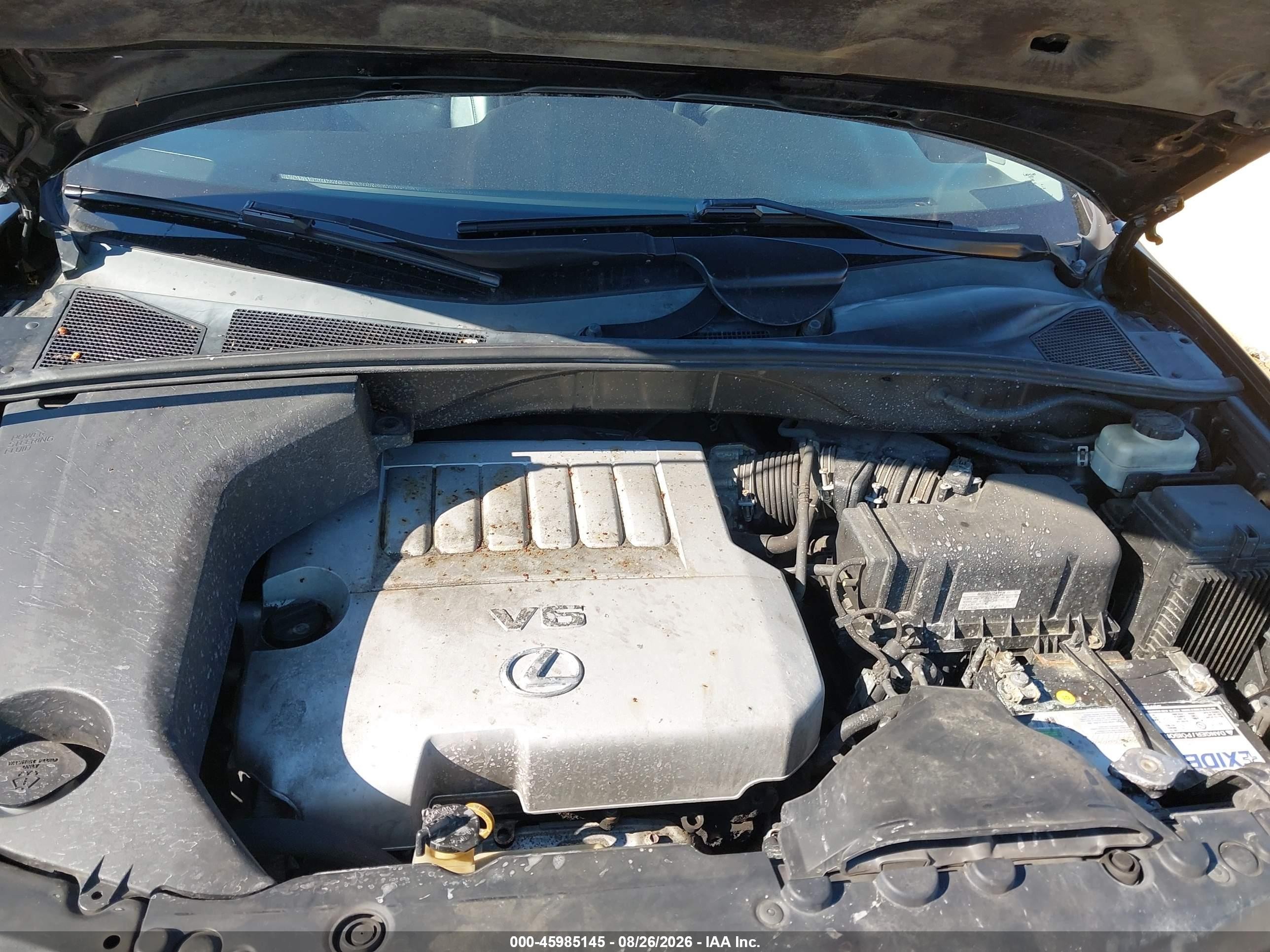 2008 Lexus Rx 350 Black vin: 2T2HK31U28C052520