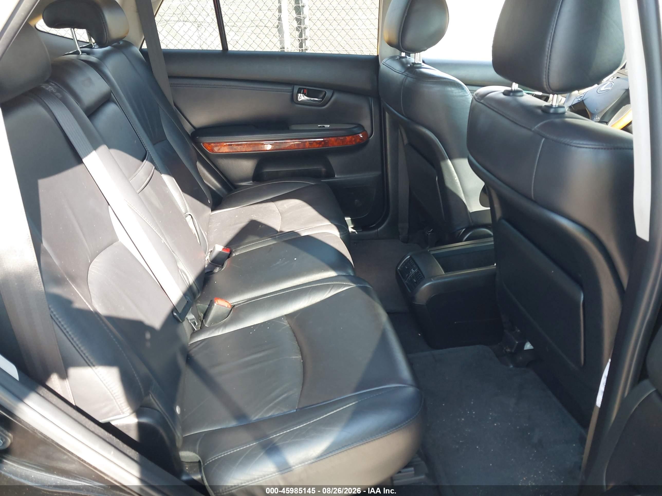 2008 Lexus Rx 350 Black vin: 2T2HK31U28C052520
