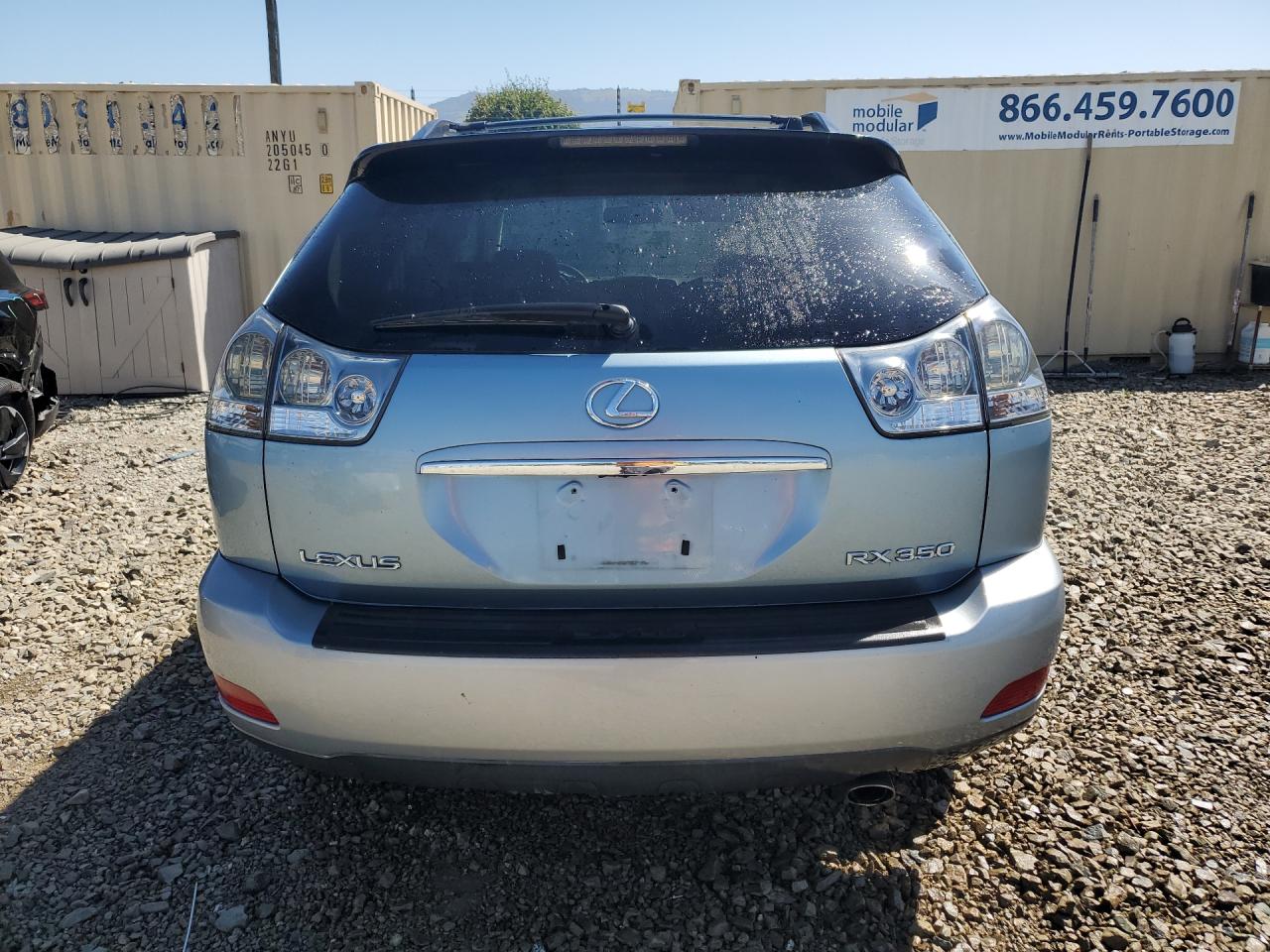2008 Lexus Rx 350 Blue vin: 2T2HK31U28C061833 Damage: Rear Bumper, Heavy Scratch, 1 To 2 Inches