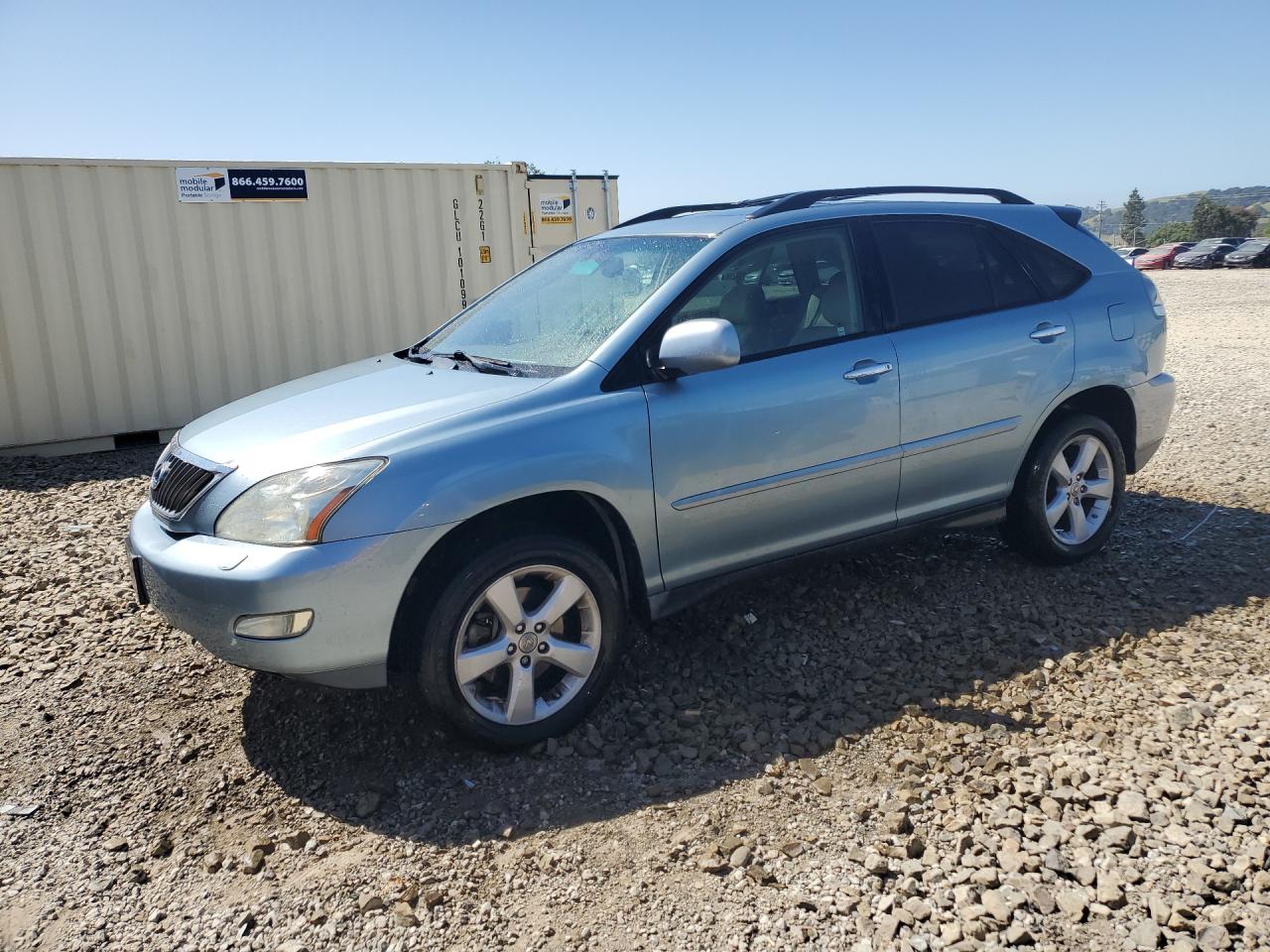 2008 Lexus Rx 350 Blue vin: 2T2HK31U28C061833 Damage: Left Front Fender, Dent(S) W/ Paint Dmg, 1 To 2 Inches