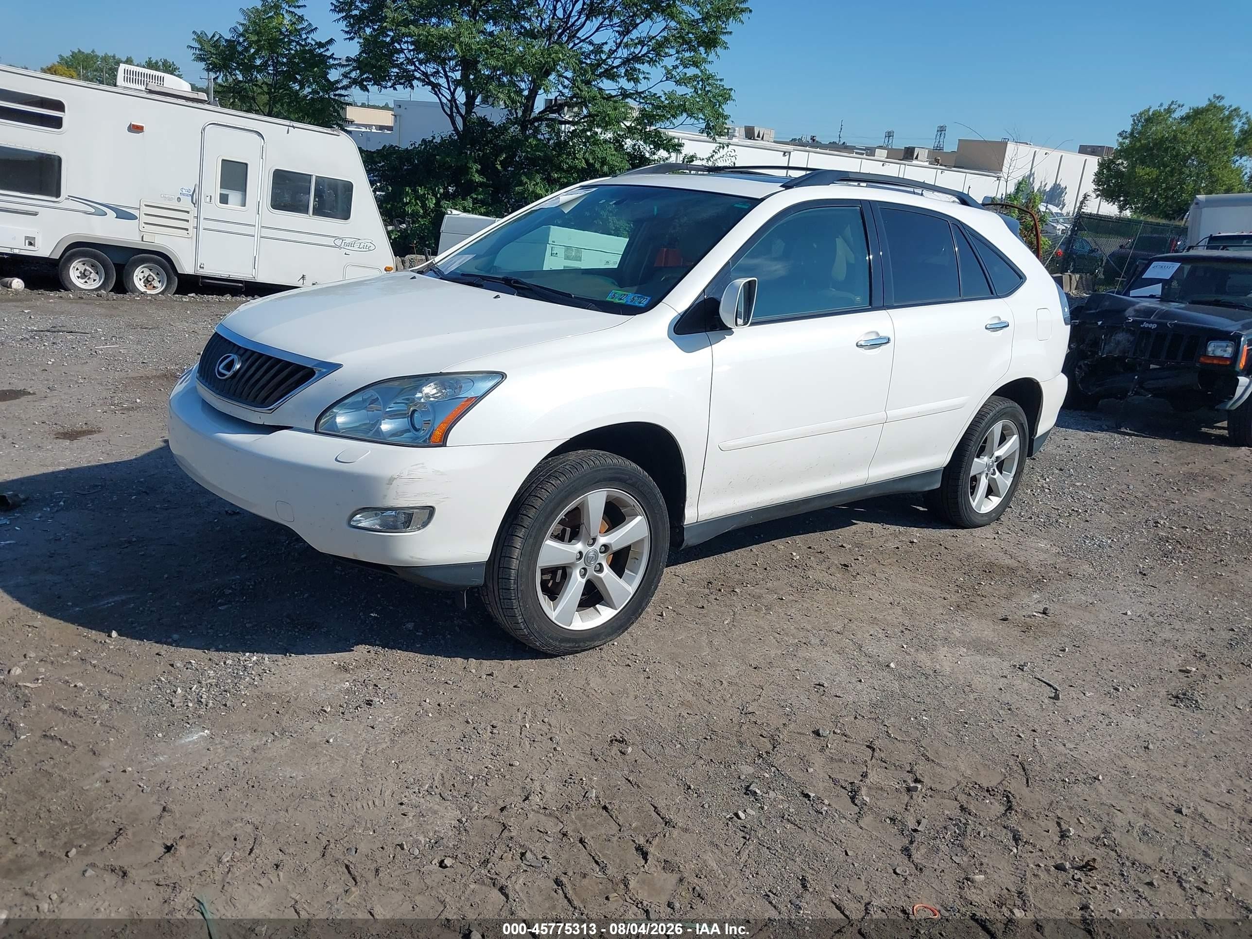 2008 Lexus Rx 350   White vin: 2T2HK31U28C063386