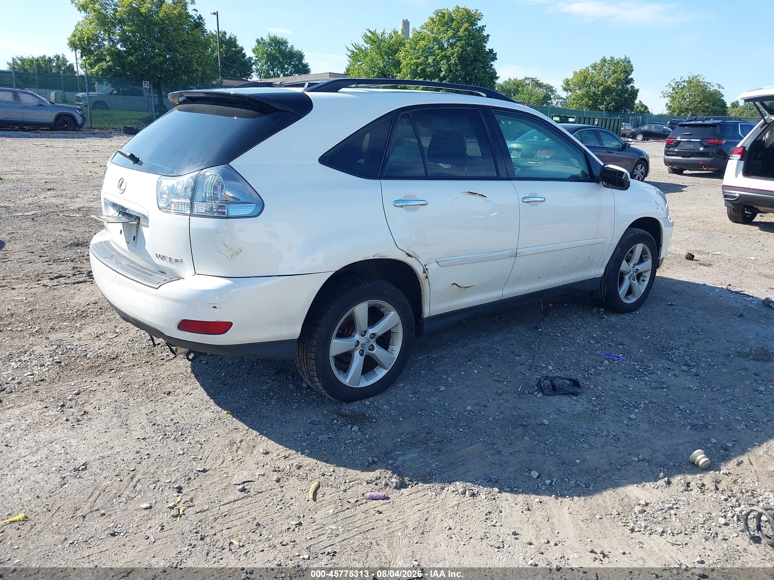 2008 Lexus Rx 350   White vin: 2T2HK31U28C063386