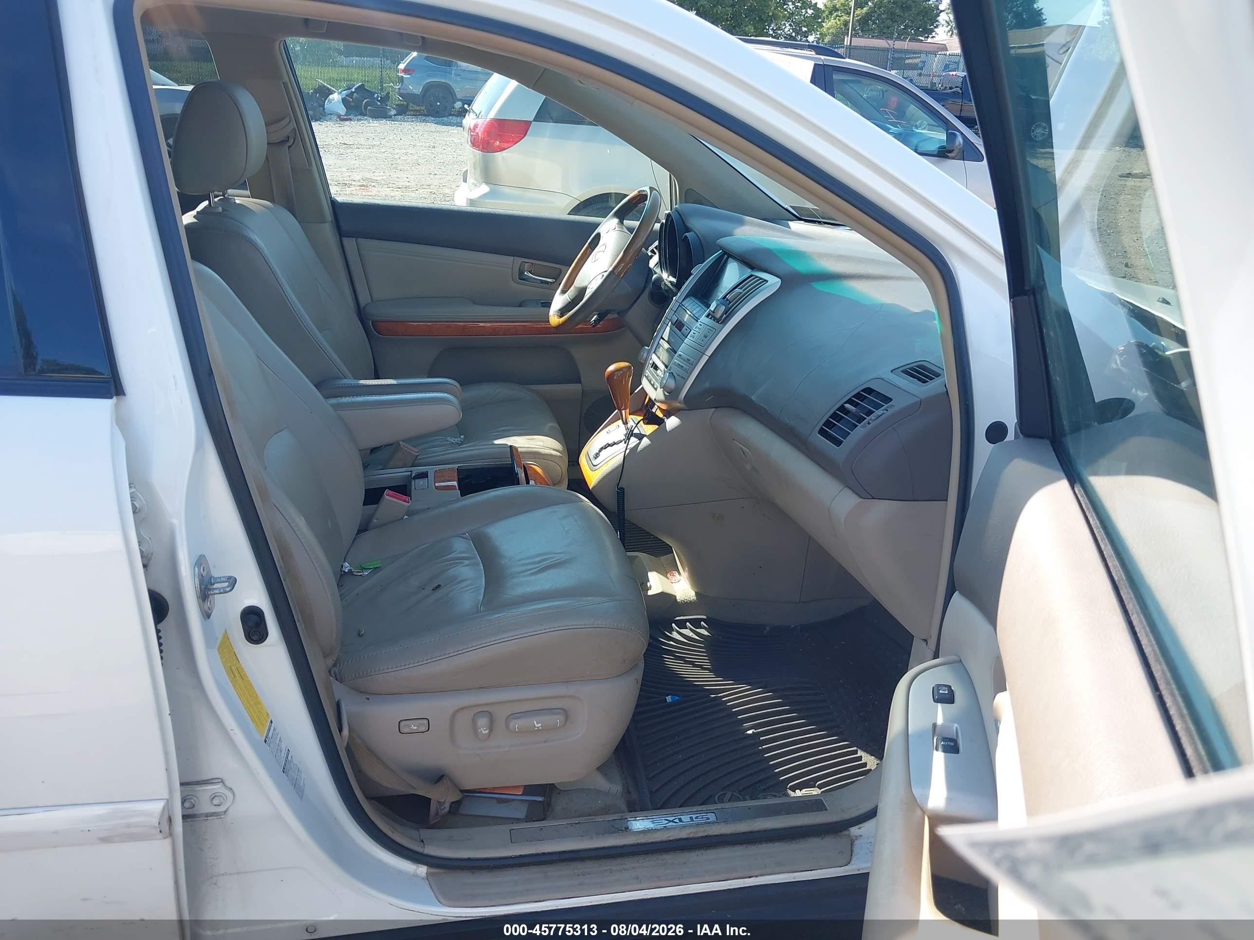 2008 Lexus Rx 350   White vin: 2T2HK31U28C063386
