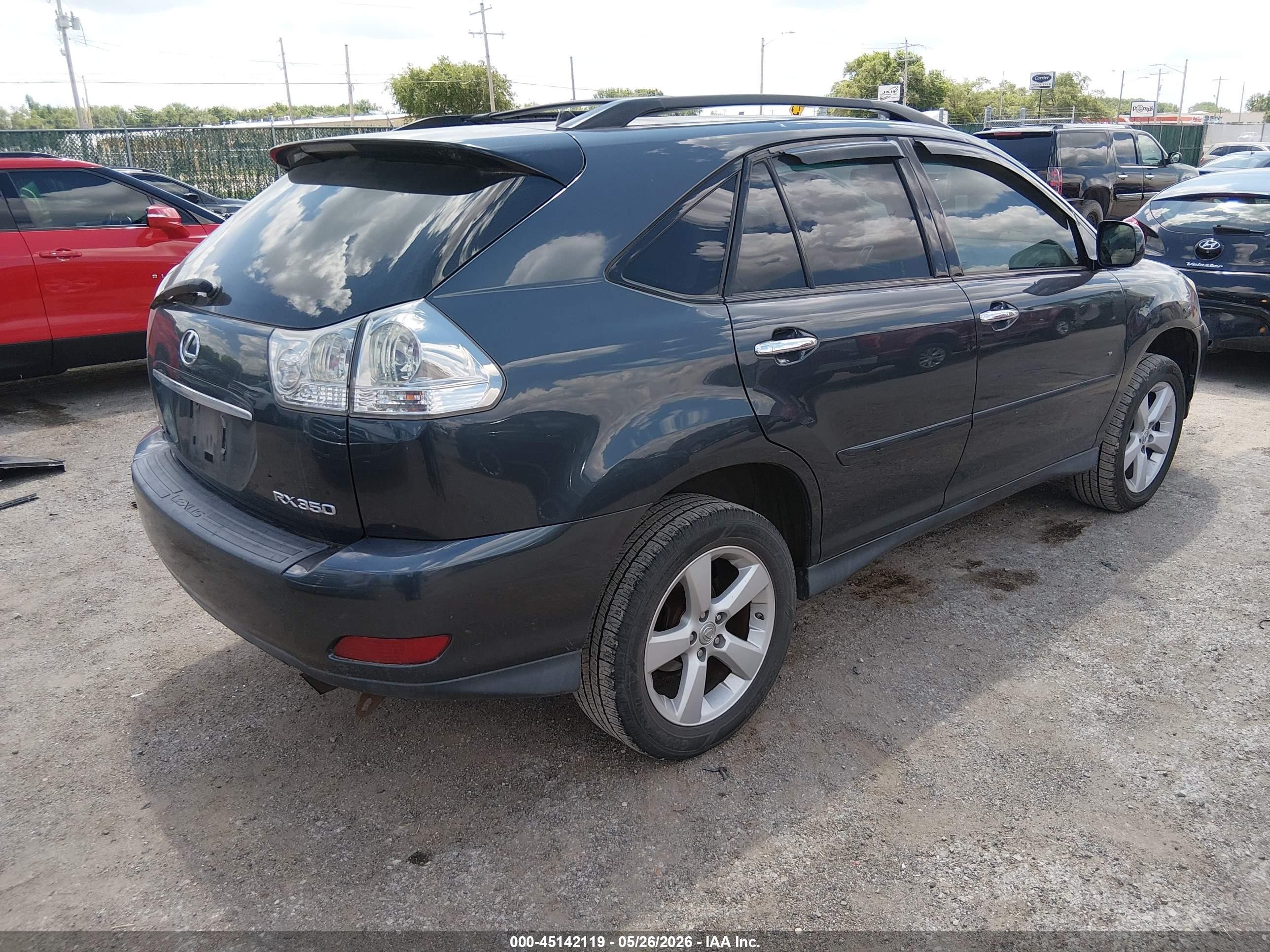 2008 Lexus Rx 350   Black vin: 2T2HK31U28C075960