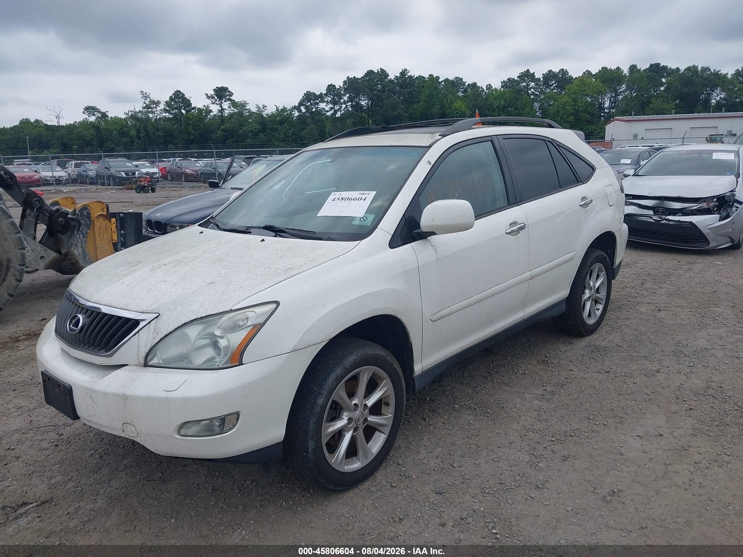 2008 Lexus Rx 350   White vin: 2T2HK31U28C095240