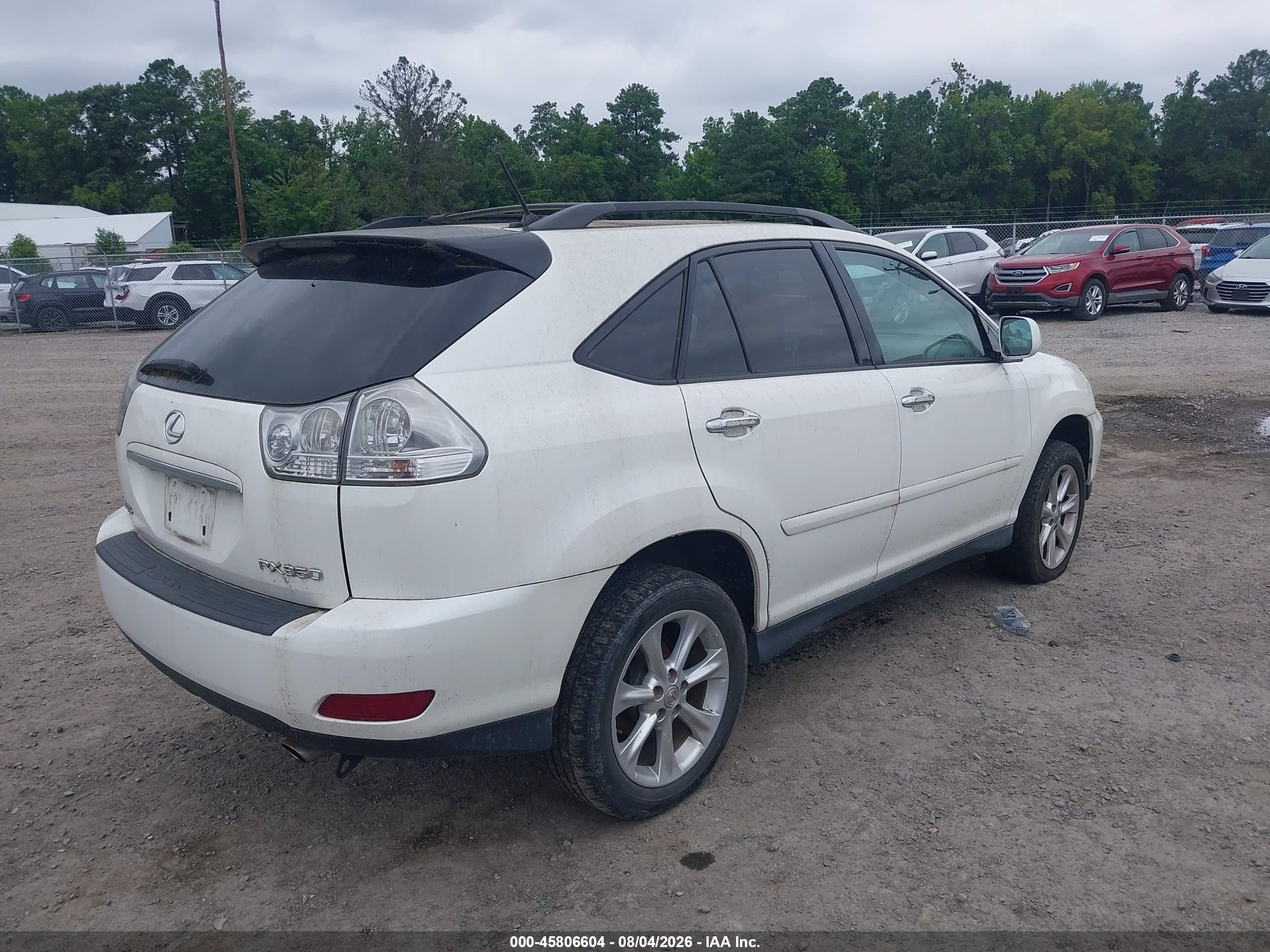 2008 Lexus Rx 350   White vin: 2T2HK31U28C095240