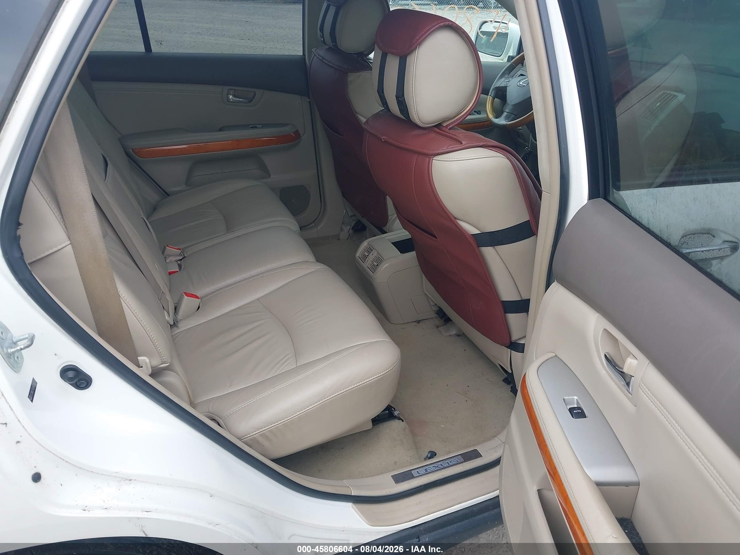 2008 Lexus Rx 350   White vin: 2T2HK31U28C095240